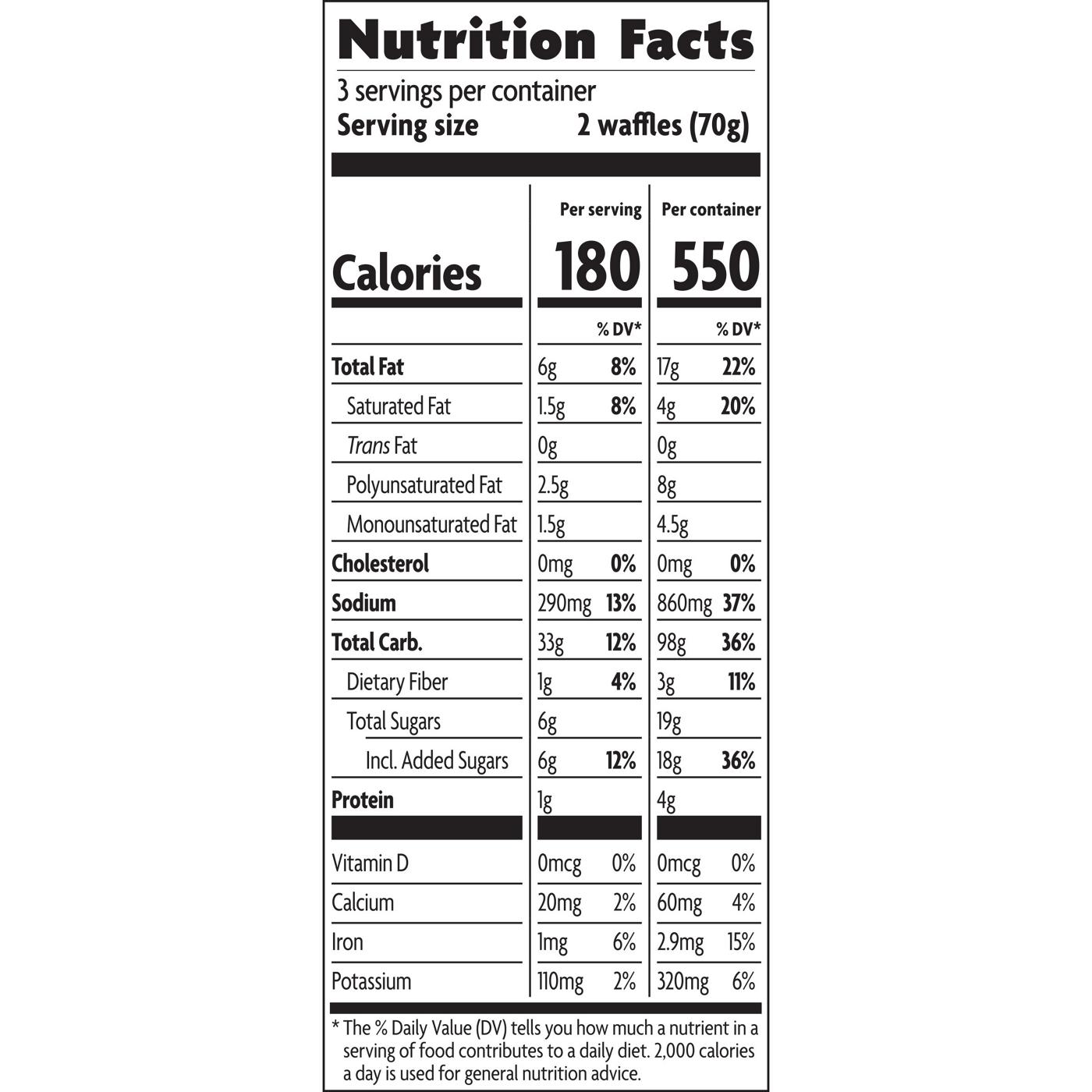 Nature's Path Organic Gluten Free Frozen Waffles - Dark Chocolate Chip; image 3 of 6