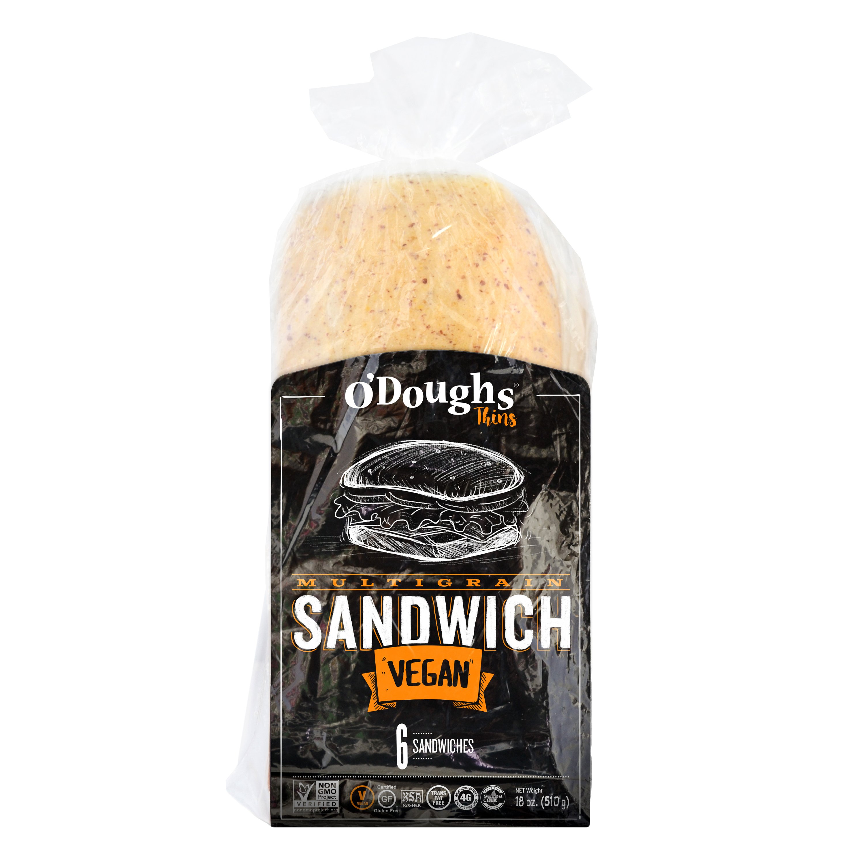 O'Doughs Multigrain Sandwich Thins Shop Bread at HEB