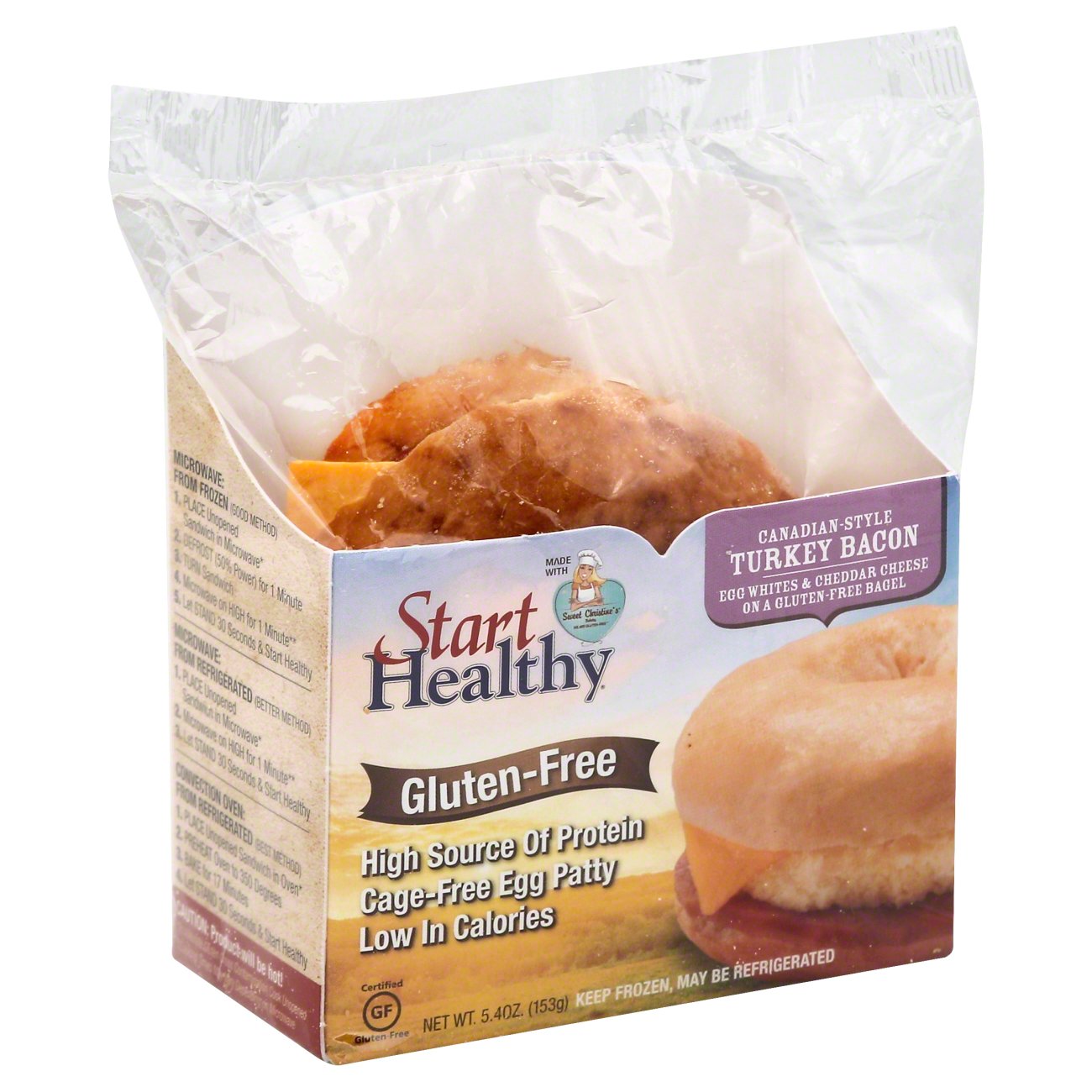 Start Healthy Canadian Style Turkey Bacon Egg Cheese Bagel Shop