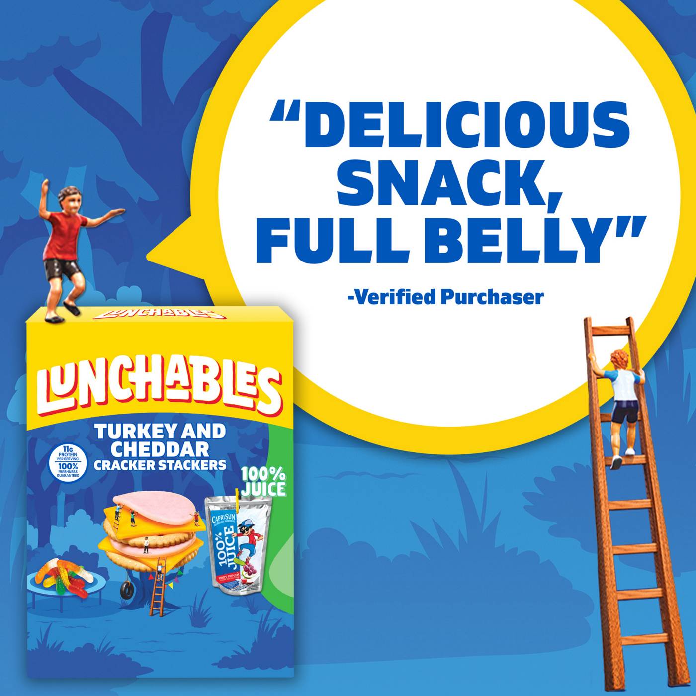 Lunchables Snack Kit Tray - Turkey & Cheddar Cheese Cracker Stackers, Capri Sun & Gummy Worms; image 4 of 4