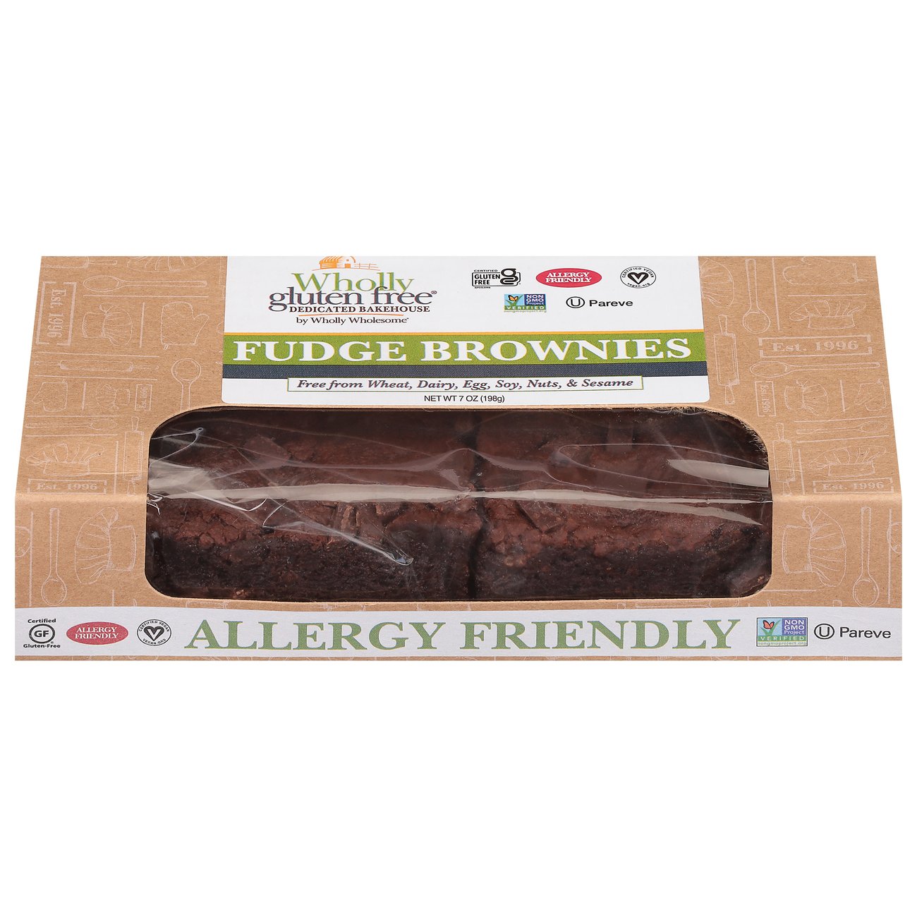 Wholly Wholesome Gluten Free Fudge Brownies Shop Brownies & bars at HEB