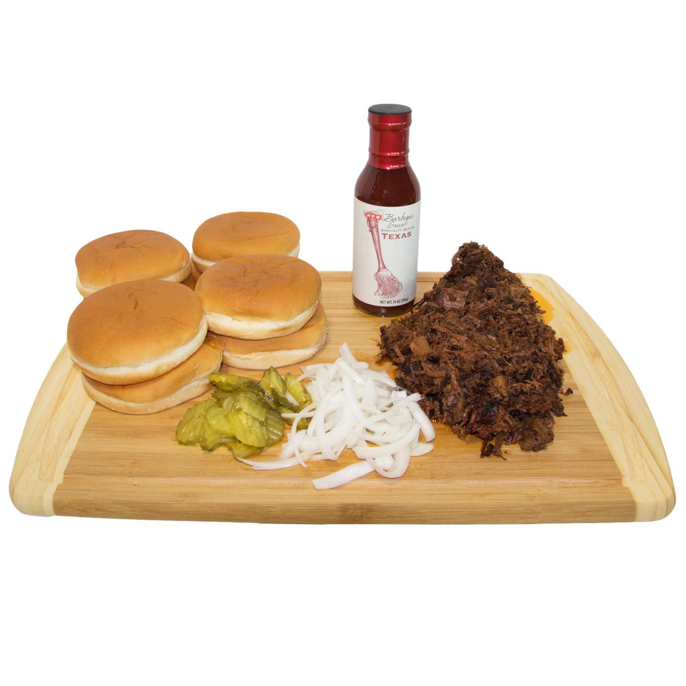 True Texas Chopped Brisket Sandwich Bar; image 2 of 2