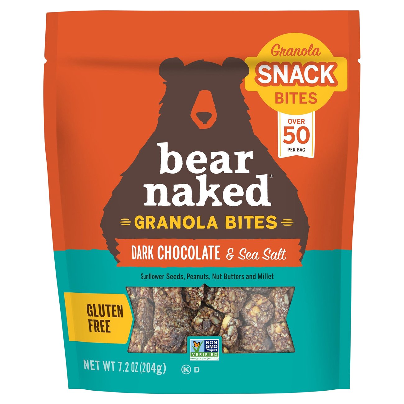 Bear Naked Dark Chocolate Sea Salt Granola Bites Shop Granola & Snack