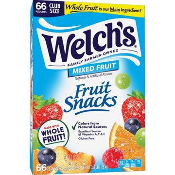 Welch's Mixed Fruit Snacks - Club Size, 66 ct