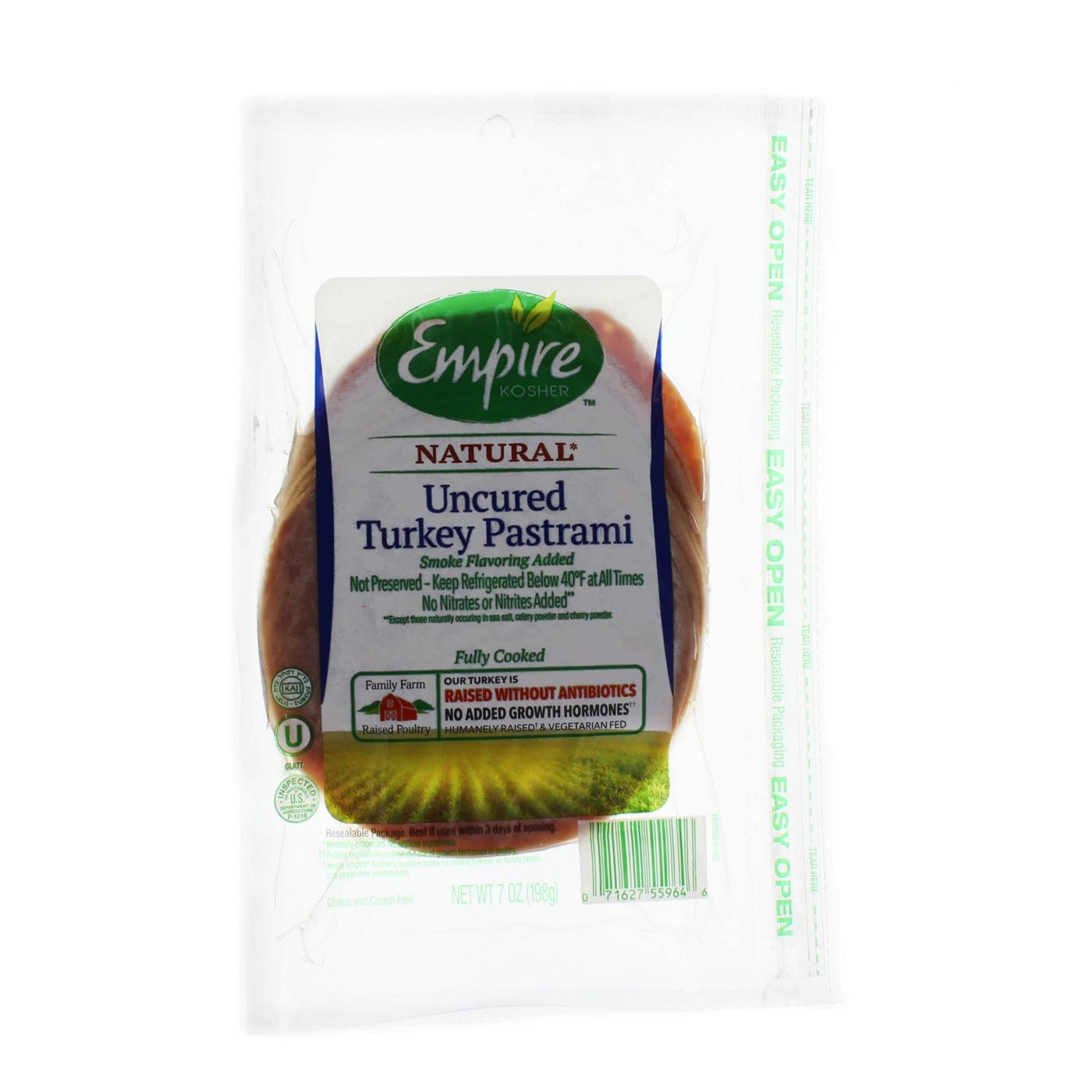 Empire Kosher Kosher Natural Uncured Turkey Pastrami; image 1 of 2