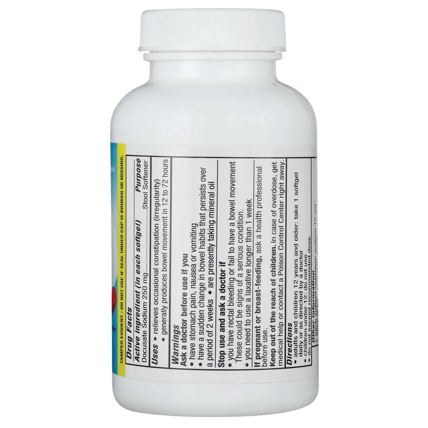 H-E-B Stool Softener Extra Strength  250 mg Softgels; image 3 of 3
