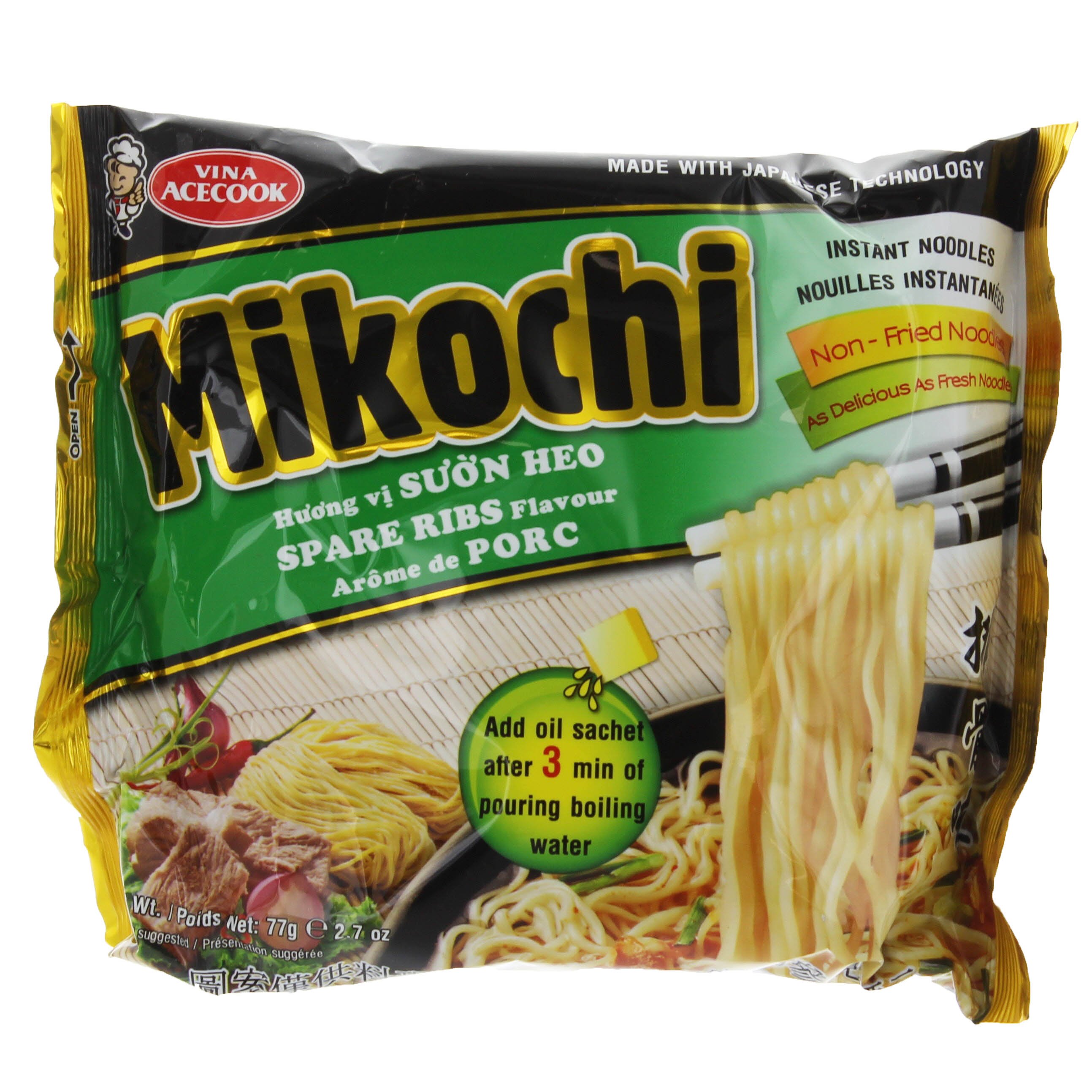 Acecook Mikochi Spare Ribs Flavor Noodles - Shop Soups & chili at