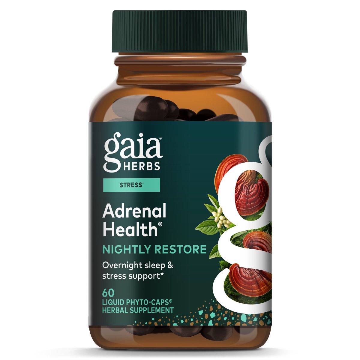 Gaia Herbs Adrenal Health Nightly Restore, 60 ct