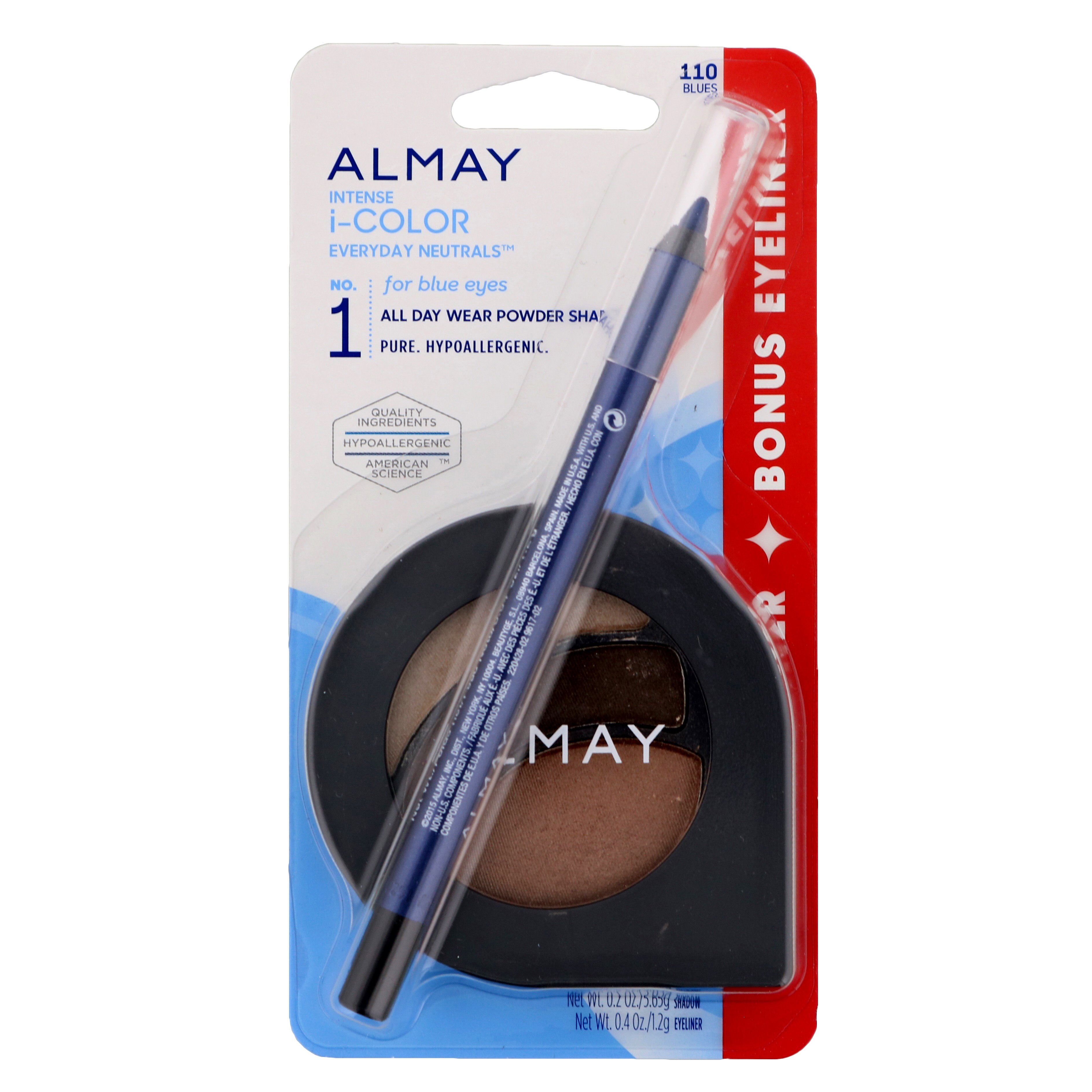 Almay Intense iColor Everyday Neutrals Eyeshadow For Blue Eyes with Eyeliner Shop Eyeshadow