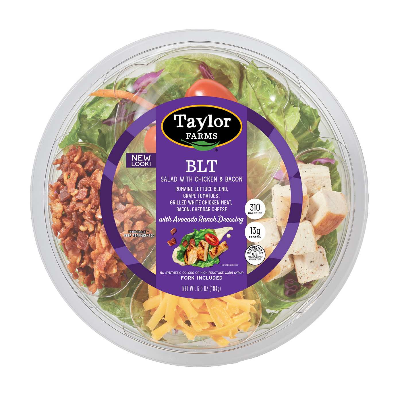 Taylor Farms Salad Bowl - BLT with Chicken; image 1 of 6