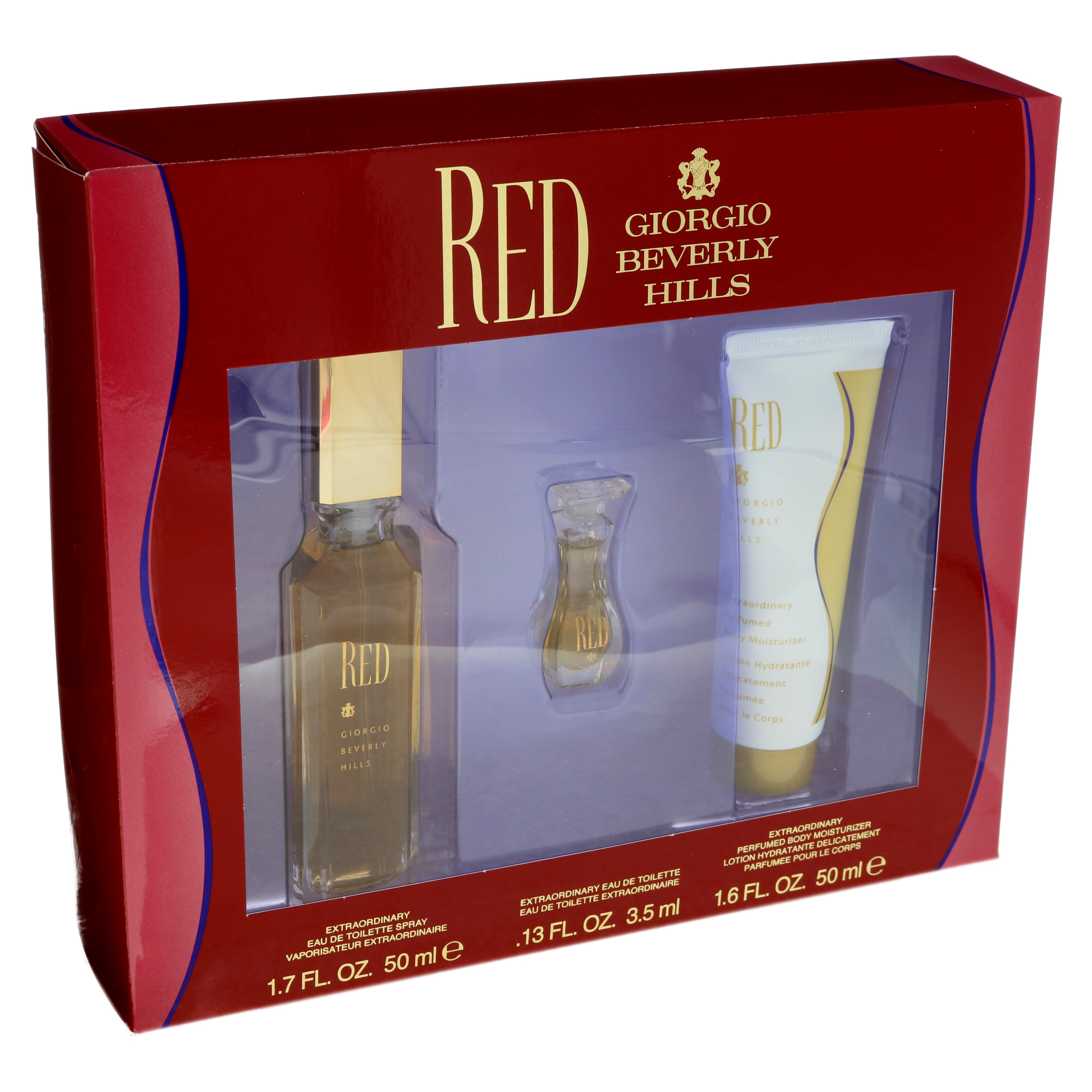 Red giorgio beverly hills sales gift set