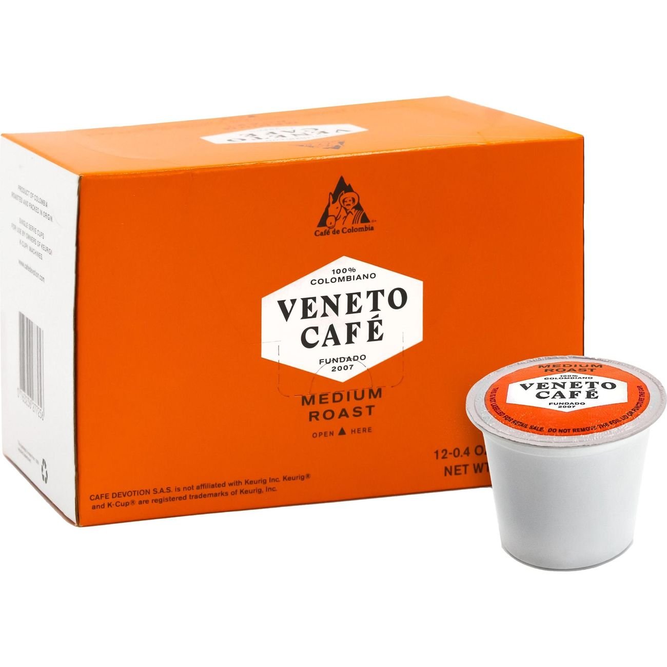 Cafe Veneto Colombian Medium Roast Single Serve Coffee K Cups - Shop ...