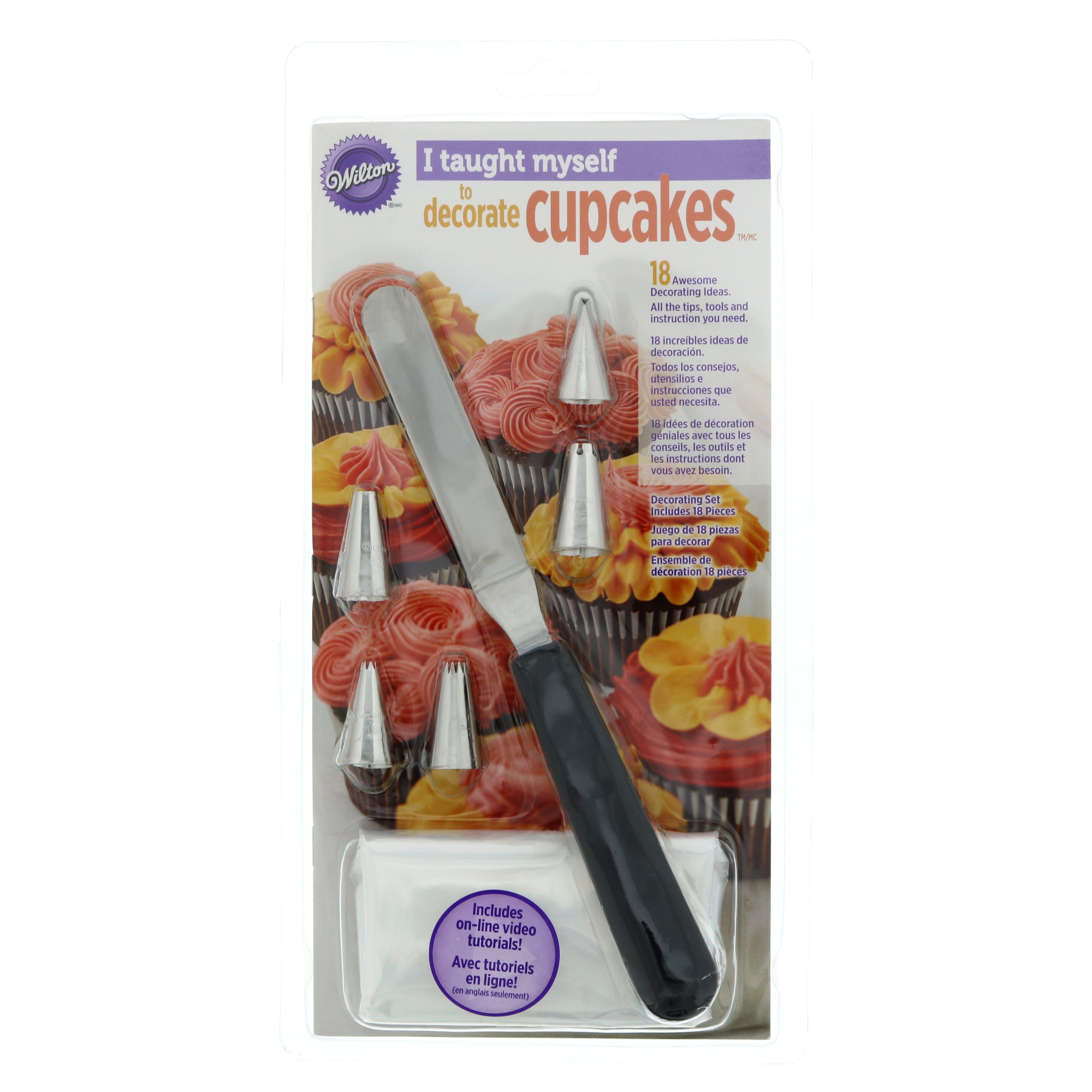 Wilton I Taught Myself Cupcake Decorating Book Set Shop Baking Tools