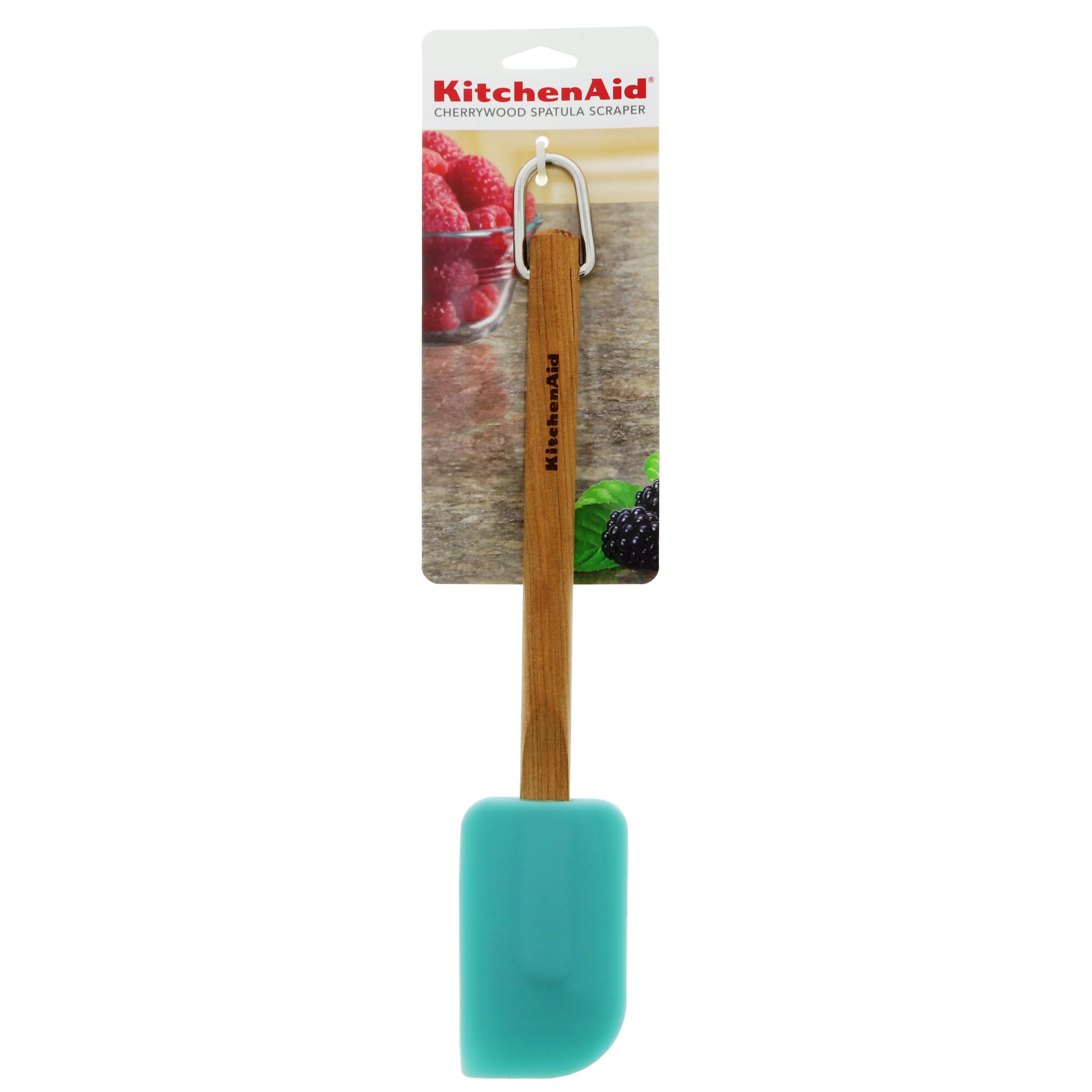 KitchenAid Aqua Sky Silicone Spatula Scraper Shop Kitchen & Dining at