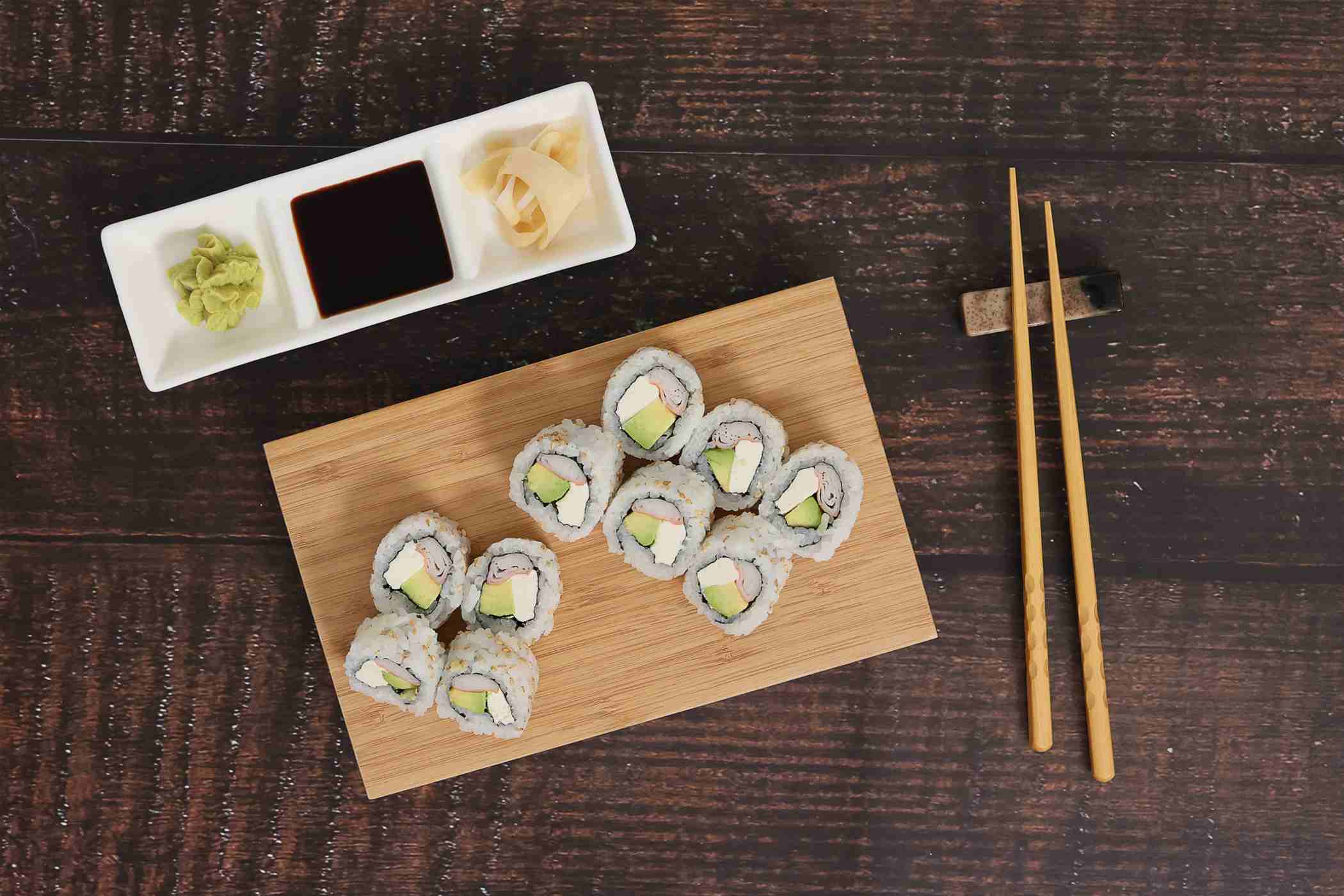 HEB Sushiya Philadelphia Sushi Roll with Imitation Crab Shop Sushi at HEB