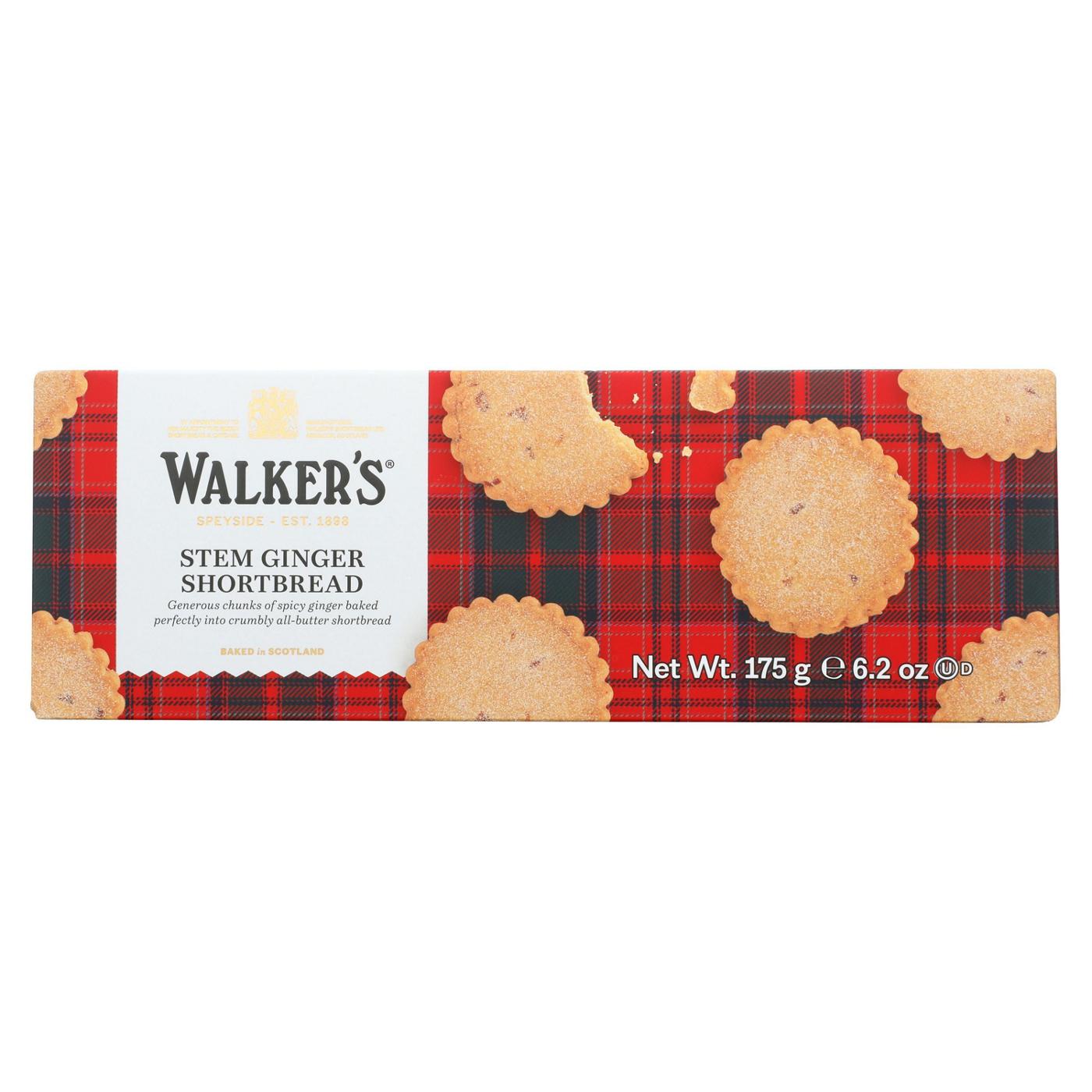 Walker's Pure Butter Stem Ginger Shortbread Cookies; image 1 of 2