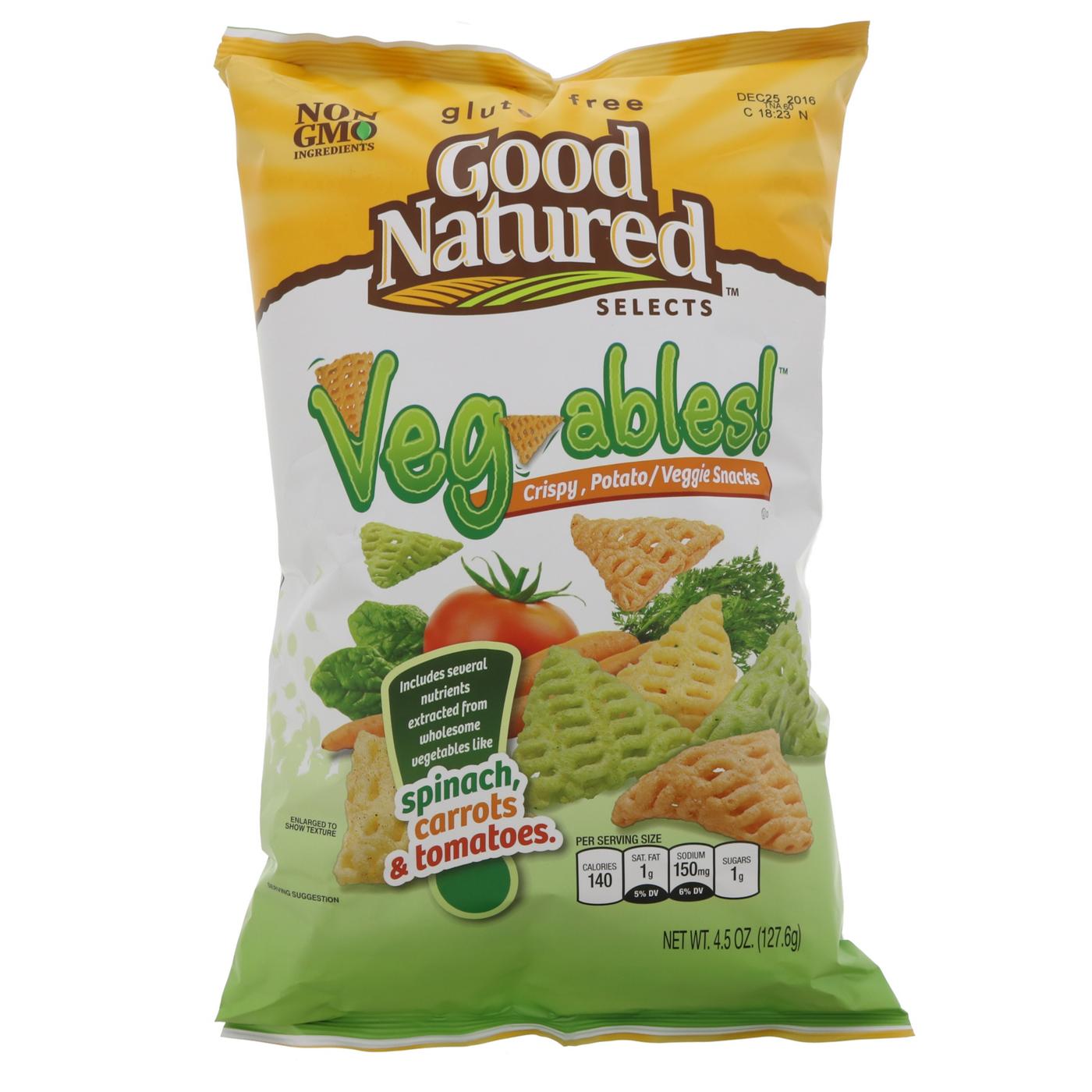 Good Natured Veg-Ables! Crispy, Potato/ Veggie Snacks; image 1 of 2