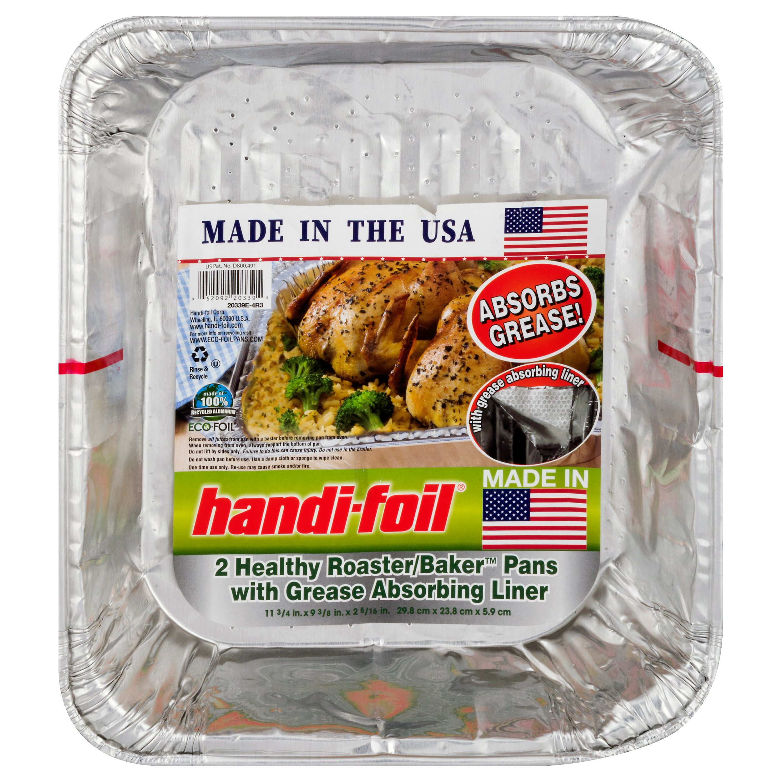 HandiFoil Healthy Roaster/ Baker 11.75x9 in Pans Shop Bakeware at HEB