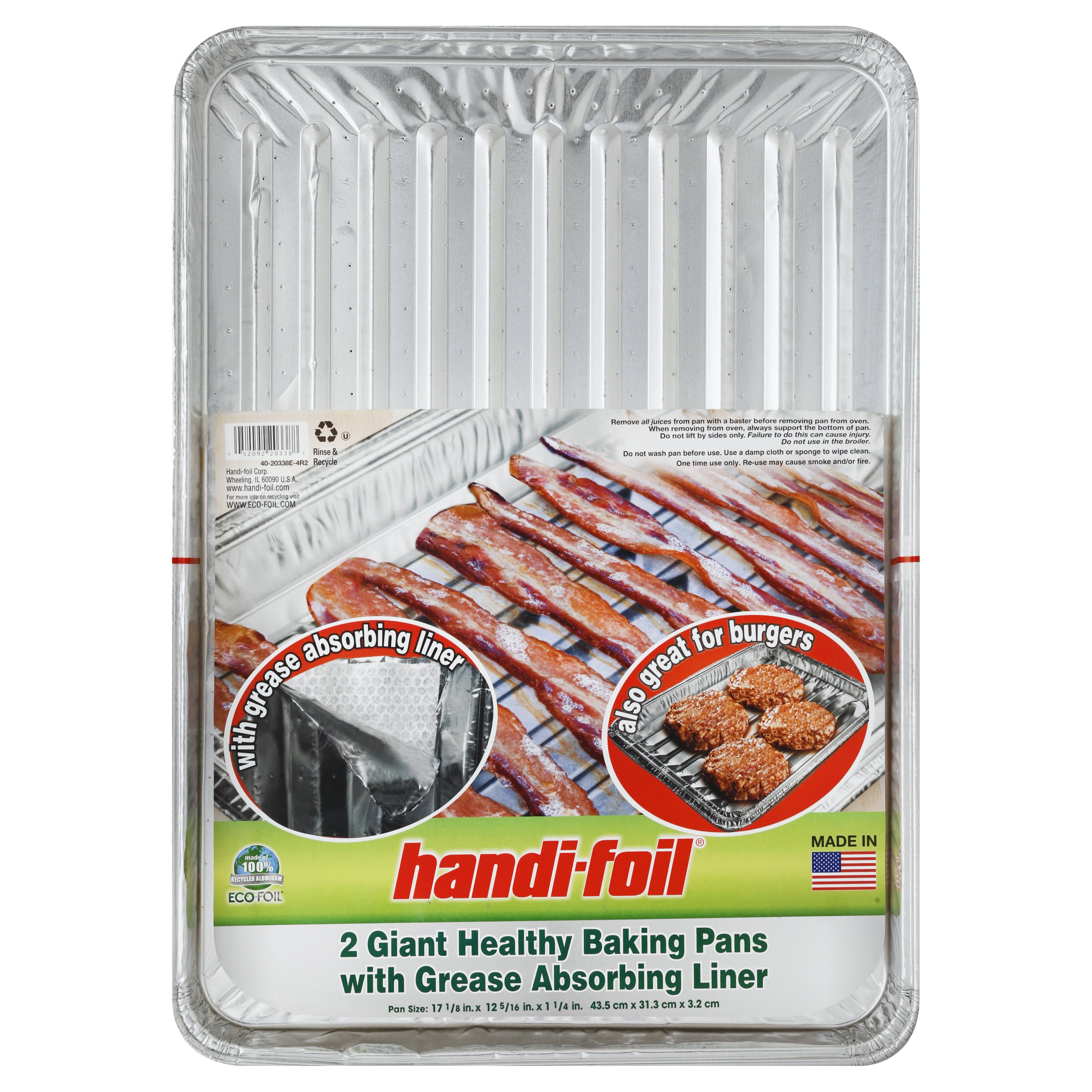 Save on Handi-Foil Healthy Roaster/Baker Pans with Grease Absorbing Liner  Order Online Delivery