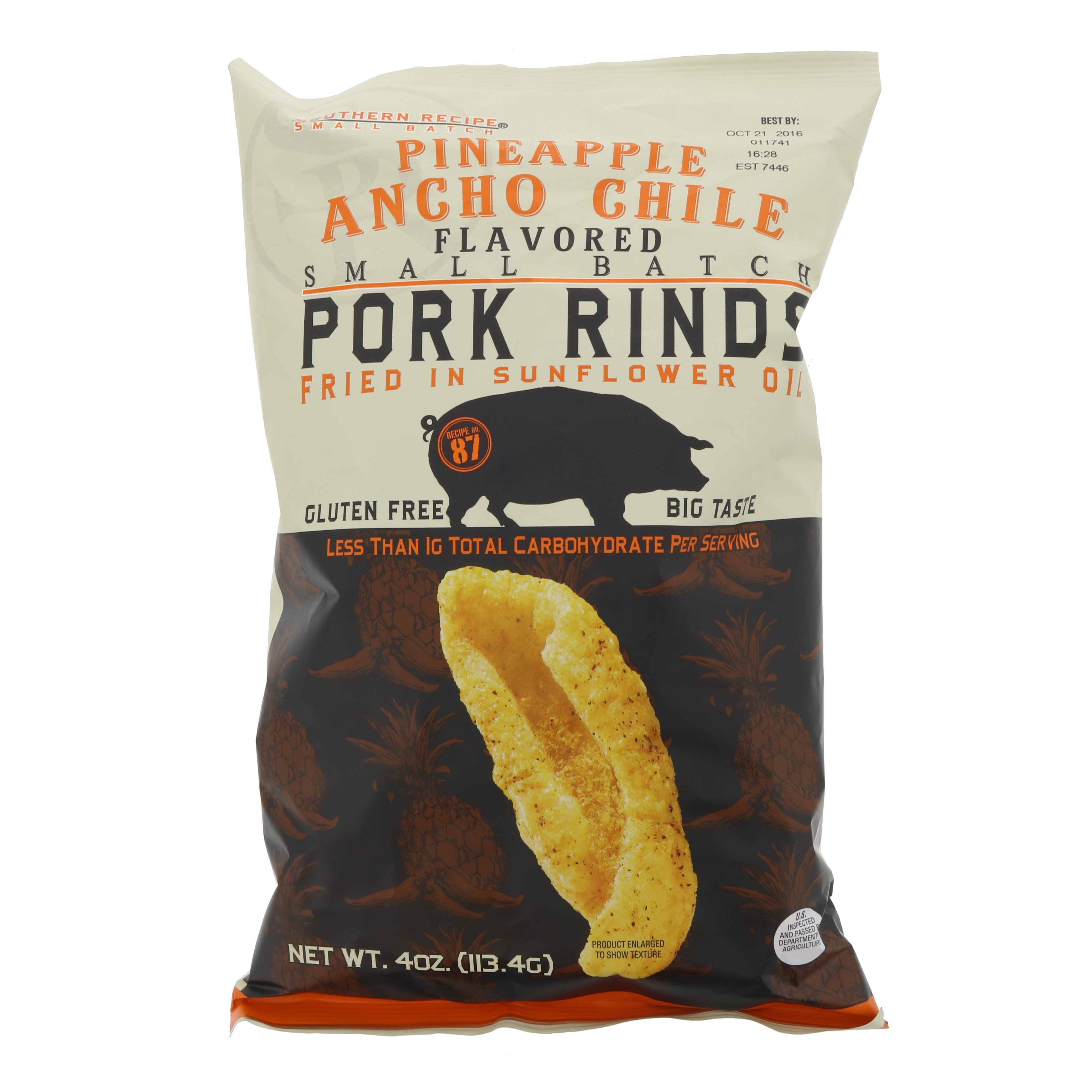 Southern Recipe Small Batch Pork Rinds Pineapple Chile Shop Chips At