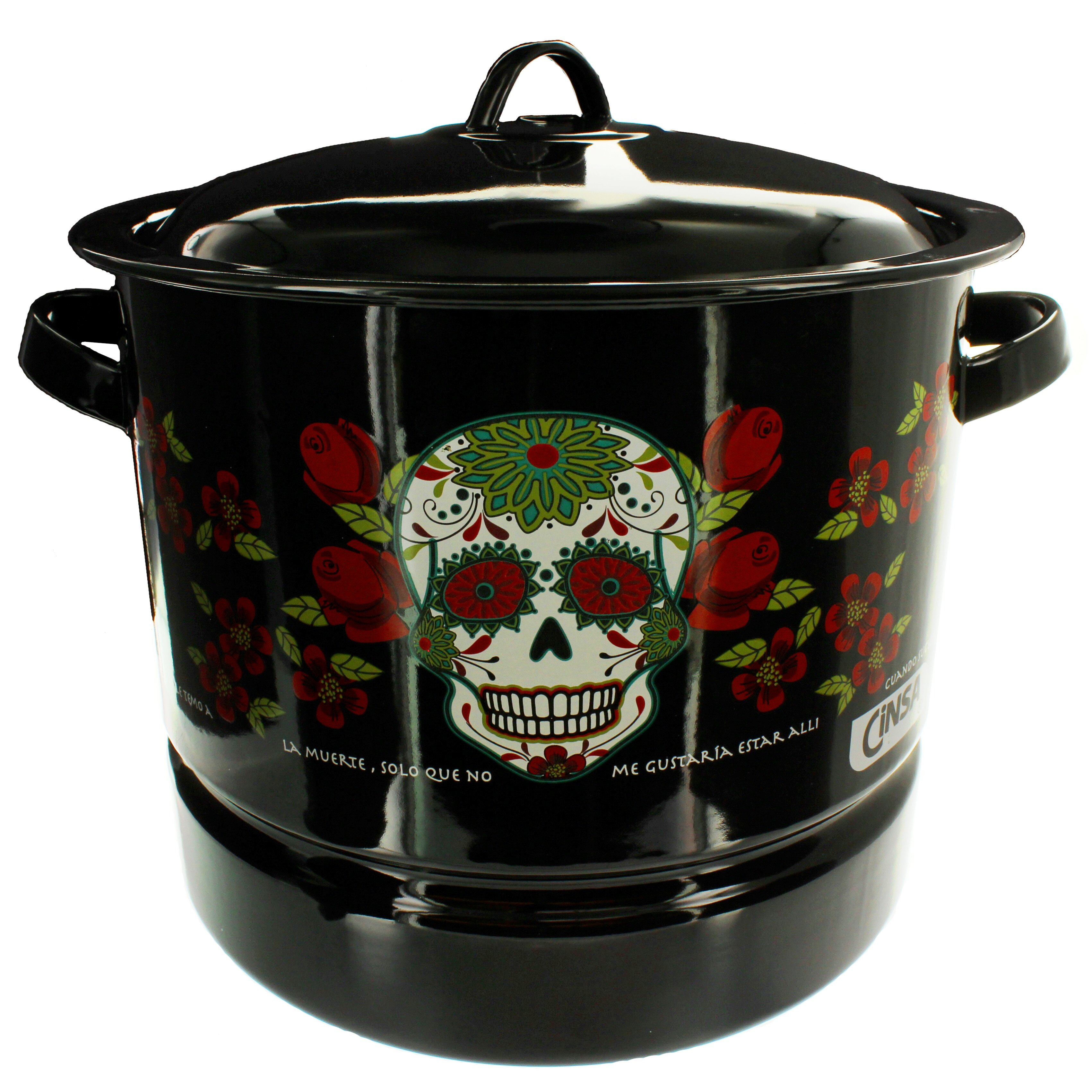 Imusa Tamale/Seafood Steamer with Glass Lid & Insert - Shop Stock Pots &  Sauce Pans at H-E-B