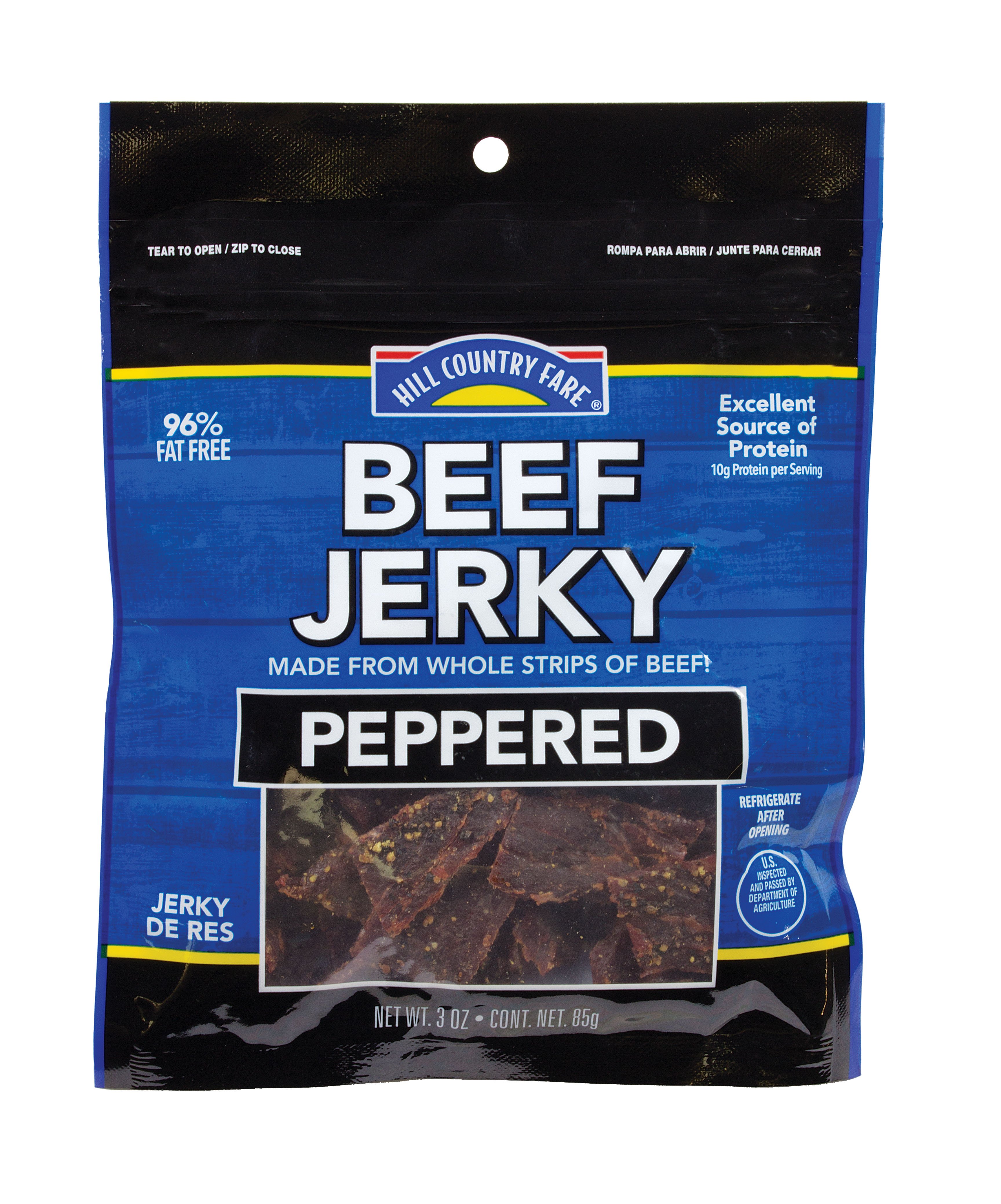 Hill Country Fare Beef Jerky Peppered Shop Jerky at HEB