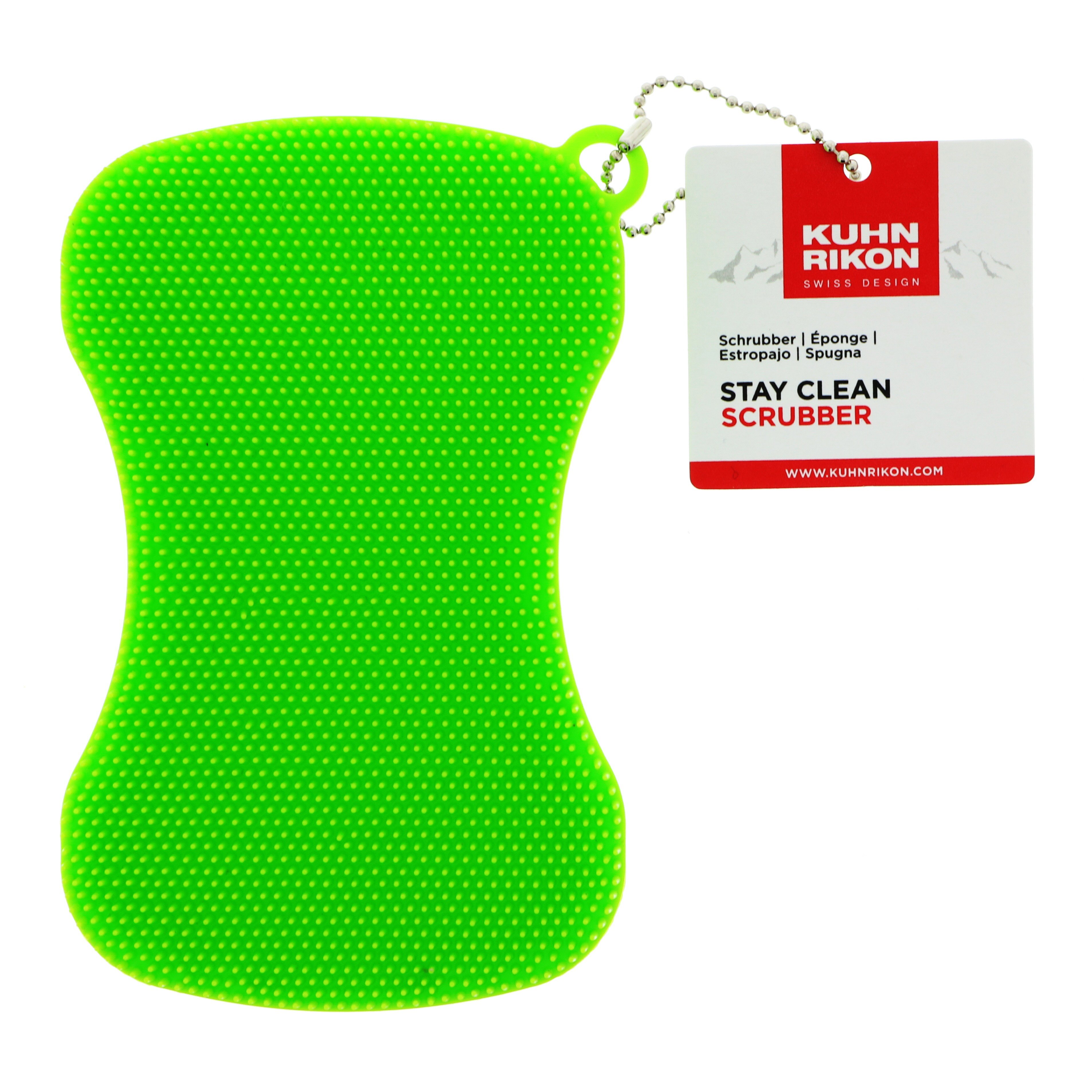 Stay Clean Silicone Scrubber - Green