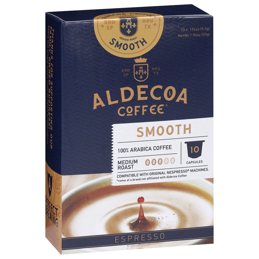Aldecoa Smooth Nespresso Single Serve Capsules - Shop Coffee at H-E-B