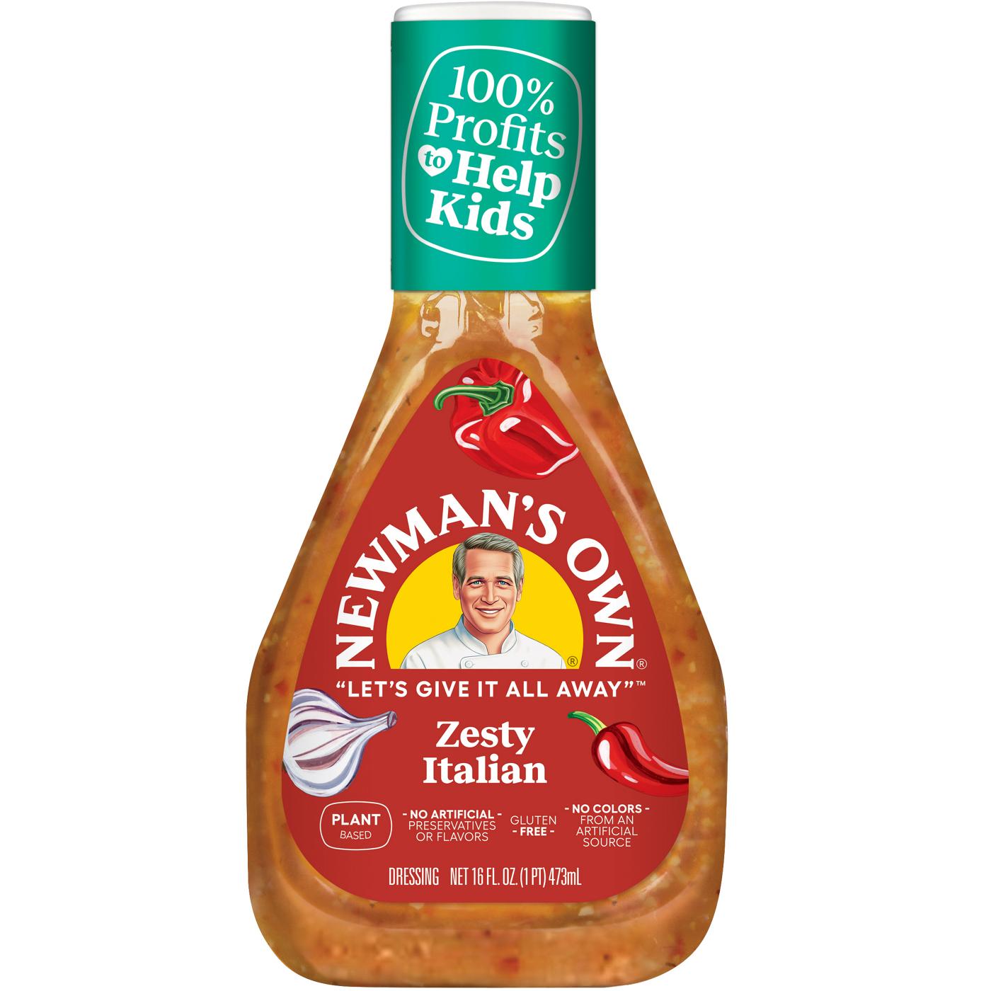 Newman's Own Zesty Italian Vinaigrette; image 1 of 2