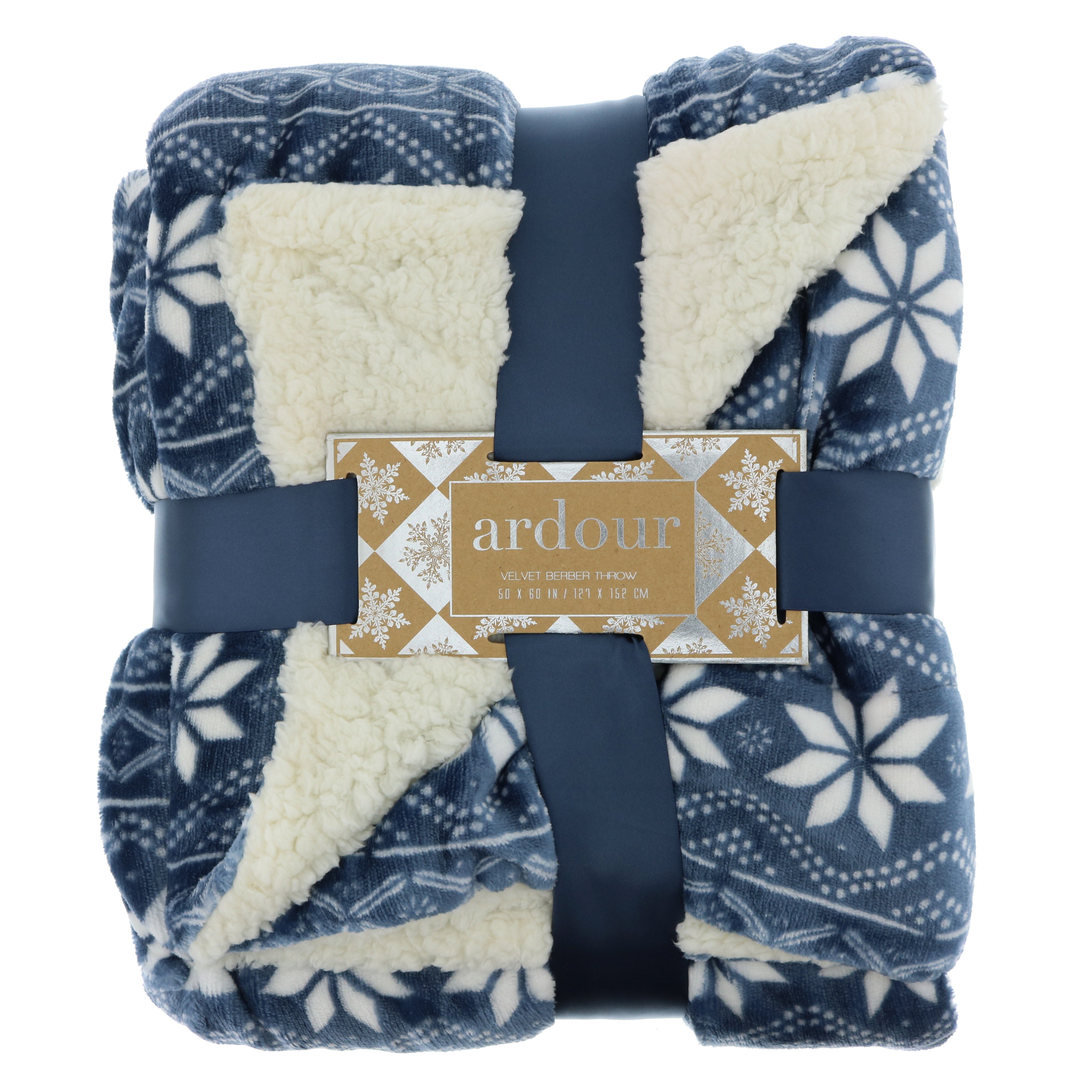 Northpoint Trading Ardour Fair Isle Velvet Berber Throw Assorted