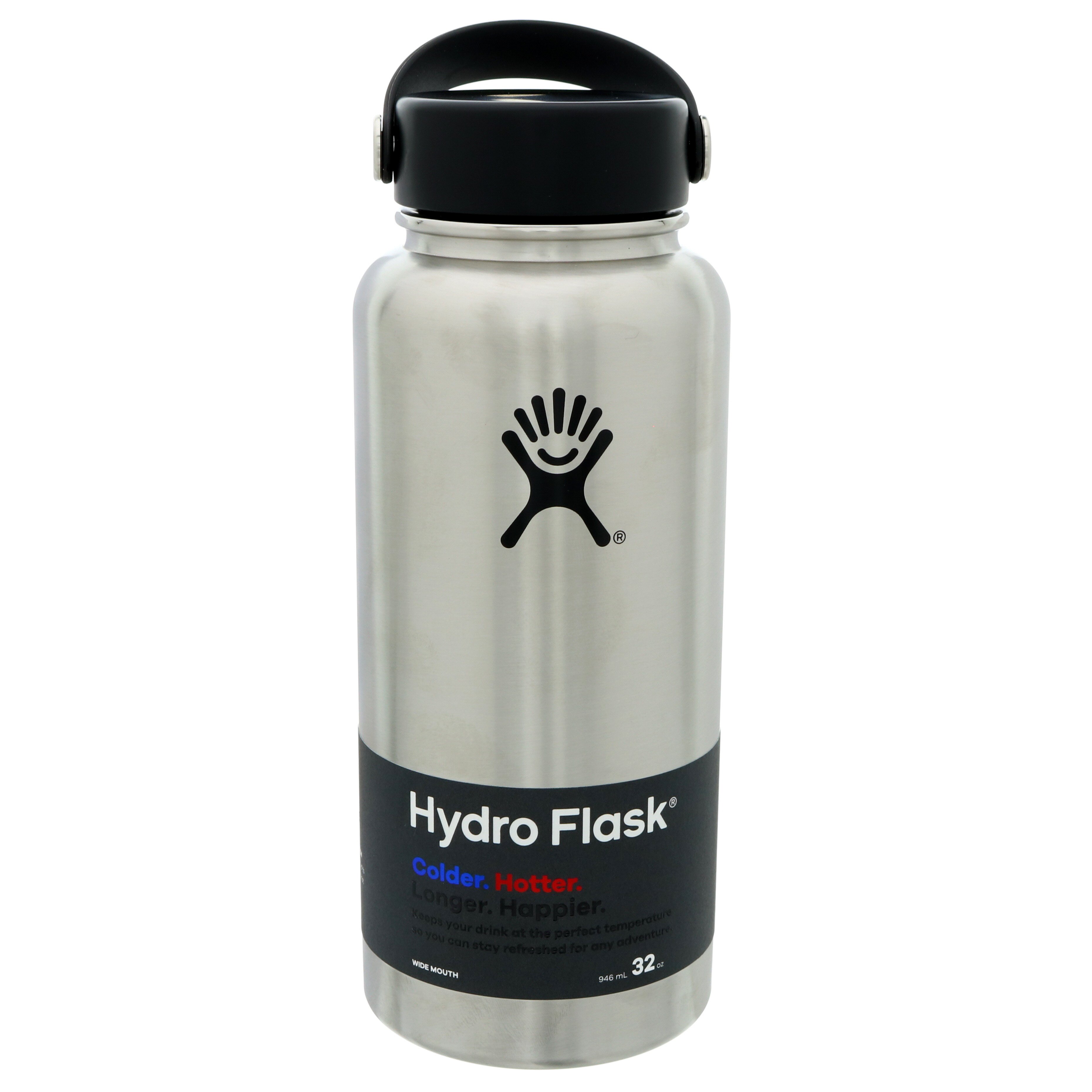 32 oz Wide Mouth Hydroflask - White