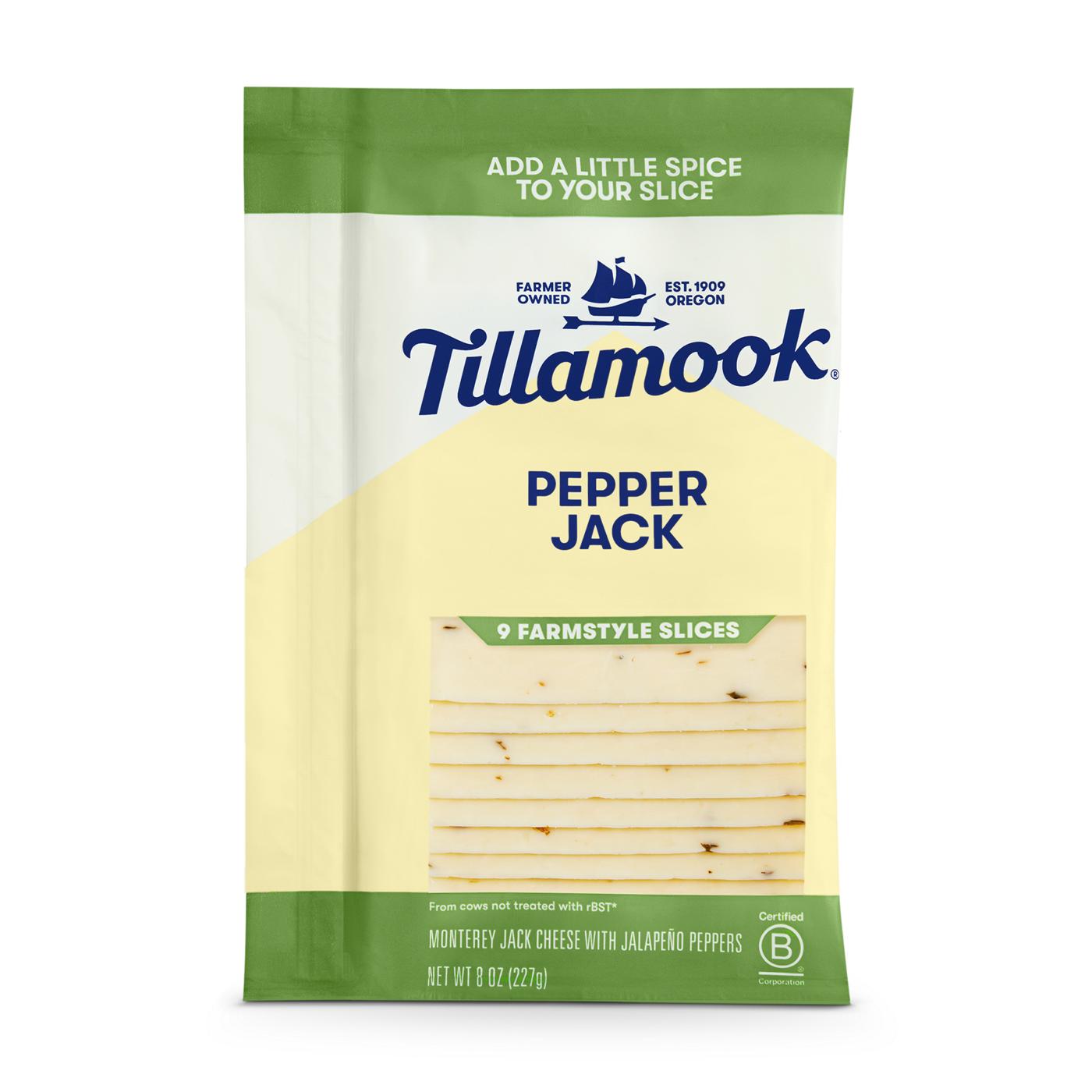 Tillamook Pepper Jack Sliced Cheese, Thick Cut; image 1 of 5