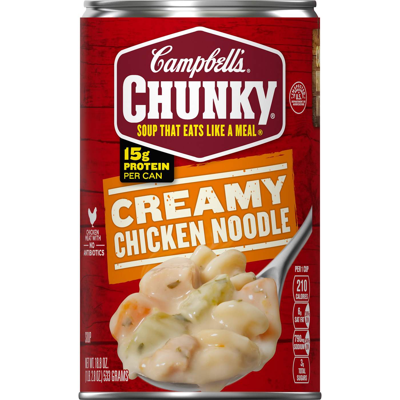 Campbell's Chunky Creamy Chicken Noodle Soup; image 1 of 4