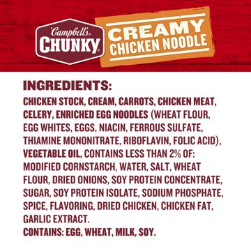 Campbell's Chunky Creamy Chicken Noodle Soup