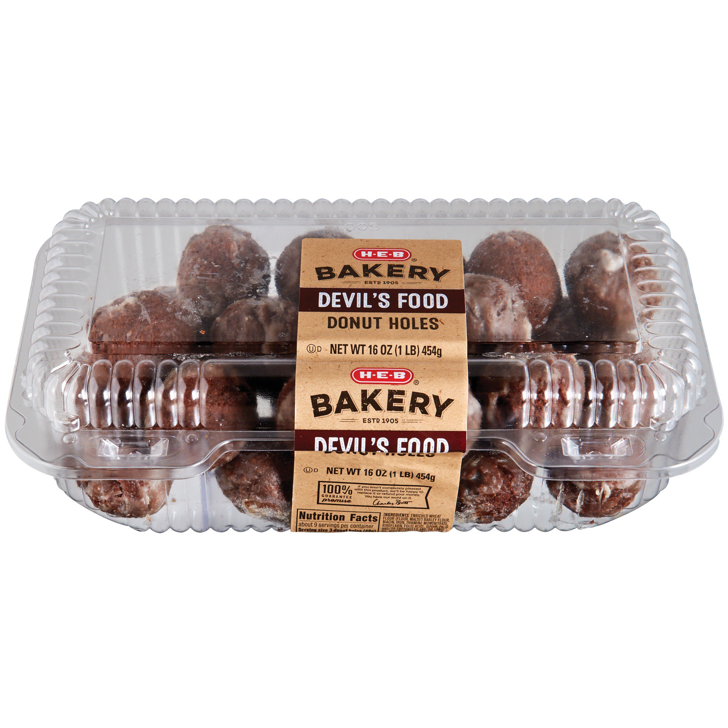 HEB Bakery Devil's Food Glazed Donut Holes Shop Desserts & Pastries