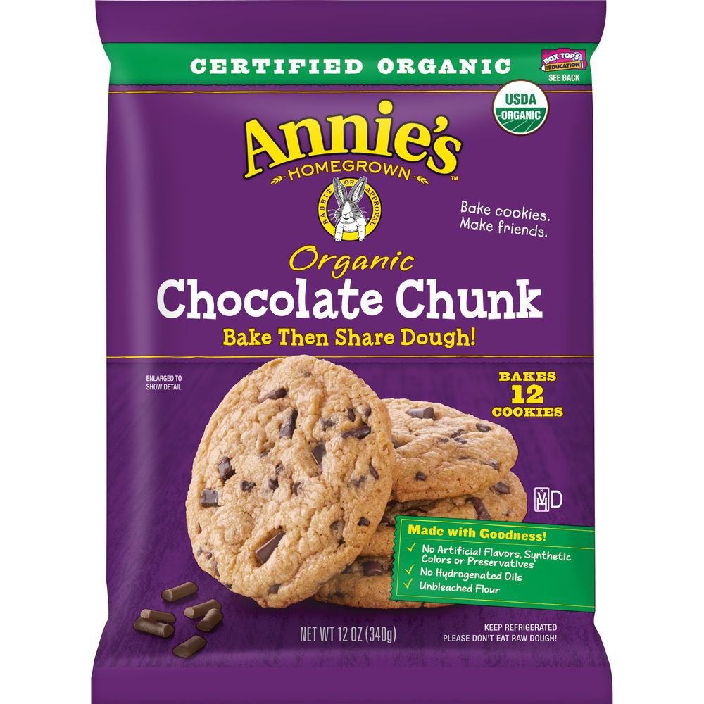Annie's Organic Chocolate Chunk Bake & Share Dough Shop Biscuit