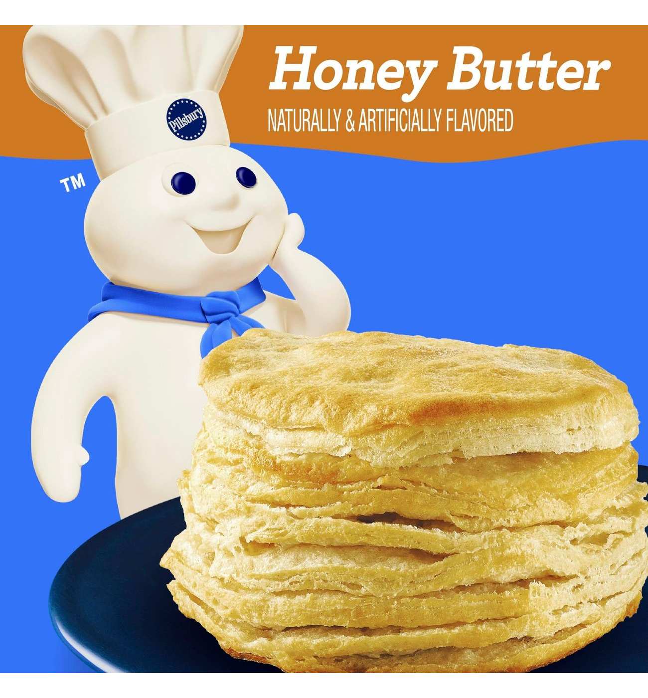 Pillsbury Grands! Flaky Layers Honey Butter Biscuits; image 2 of 6
