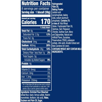 Pillsbury Grands! Flaky Layers Honey Butter Biscuits, 8 ct