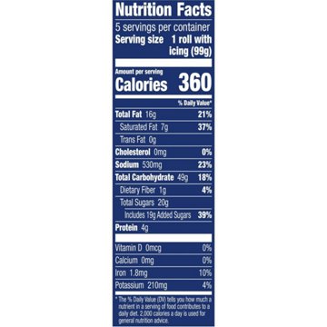 Pillsbury Grands! Flaky Cinnabon Cinnamon Rolls, 5 ct