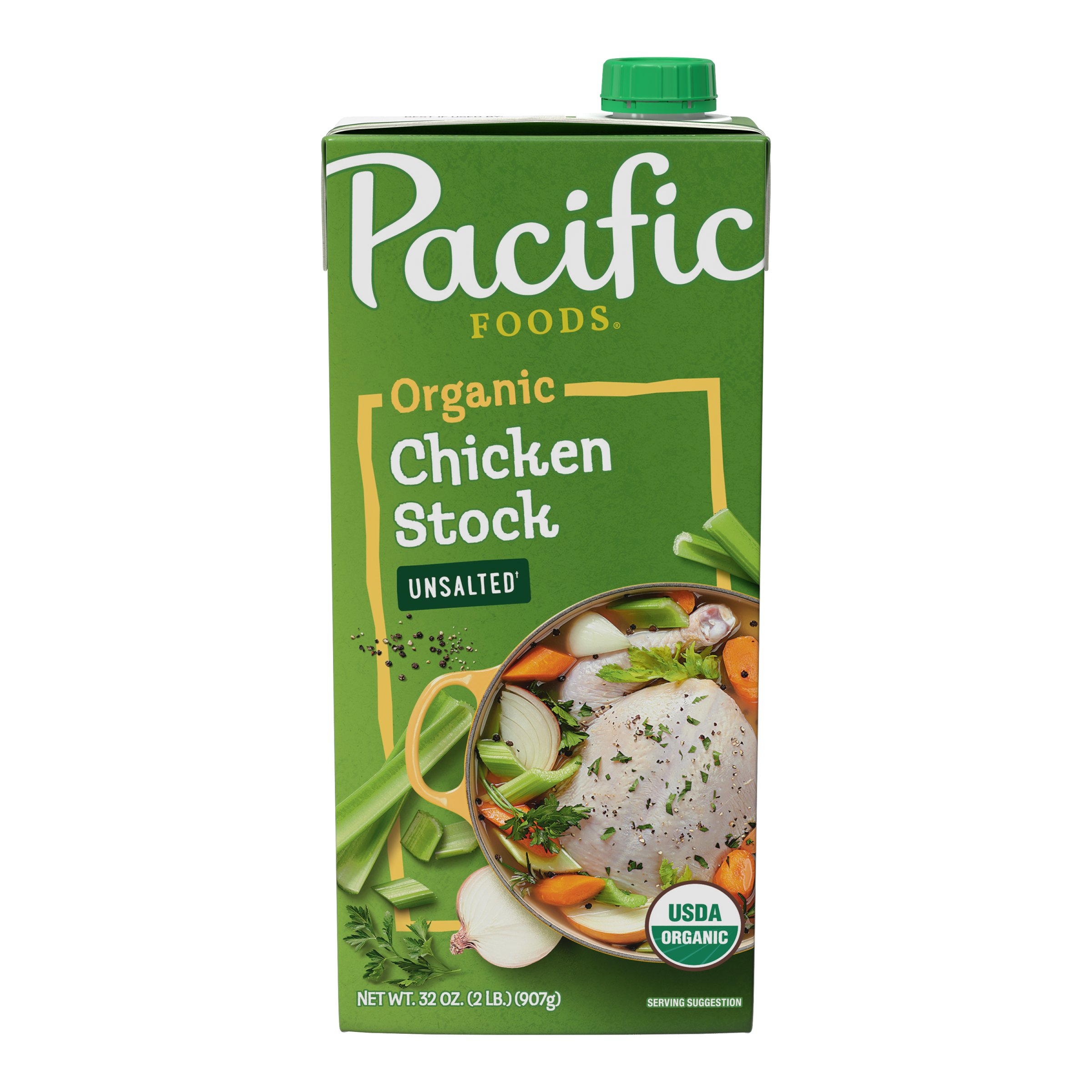 Pacific Foods Unsalted Chicken Stock - Shop Broth & Bouillon at H-E-B