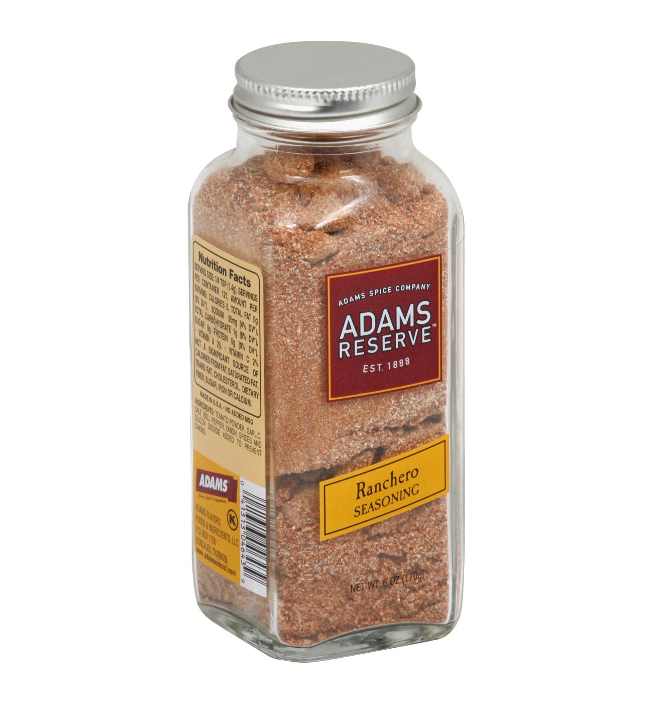 Adams Reserve Ranchero Seasoning; image 1 of 2