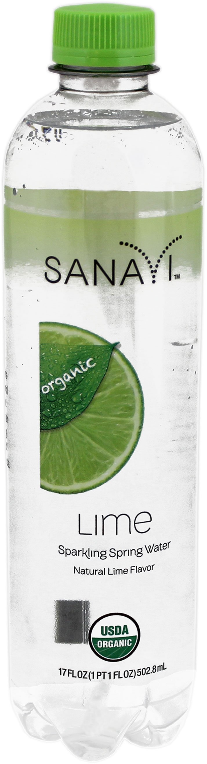 Sanavi Organic Sparkling Water Lime Shop Water at HEB