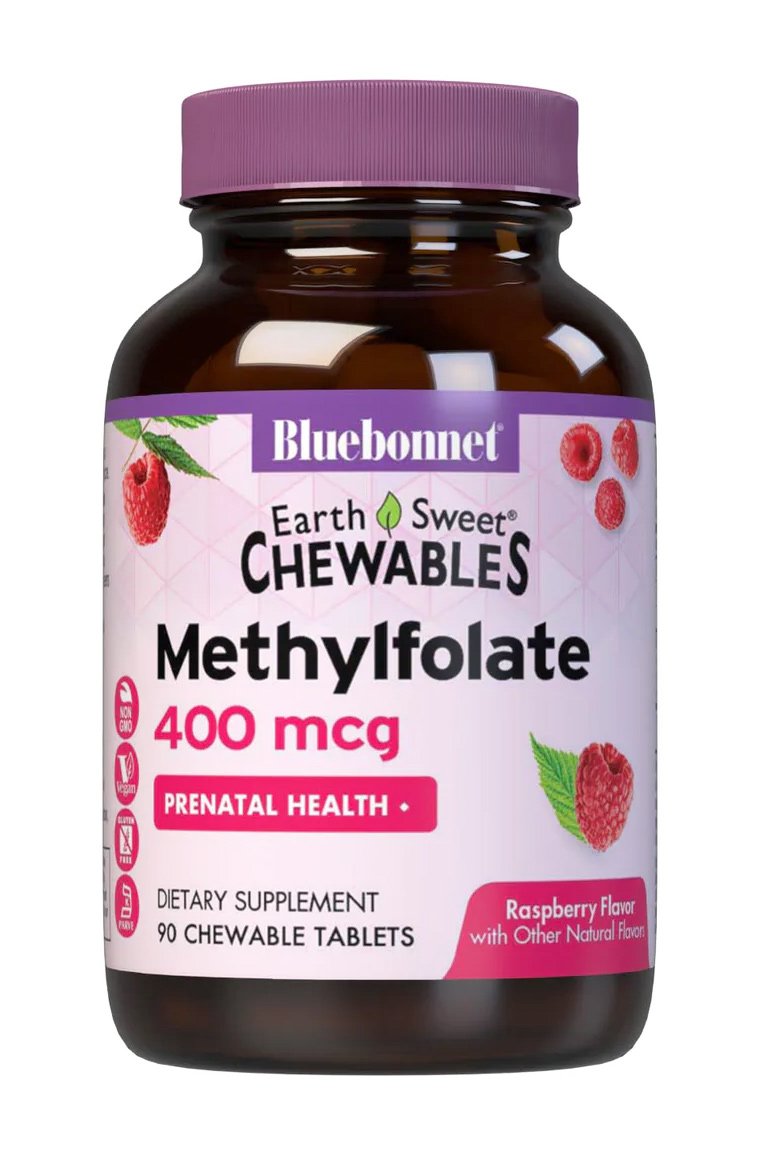 Bluebonnet Earthsweet 400 mcg Cellular Active Methylfolate, 90 ct