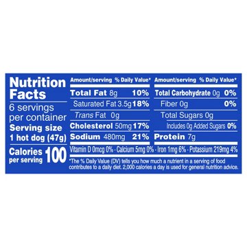 Applegate Organics The Great Organic Uncured Beef Hot Dog, 6 ct