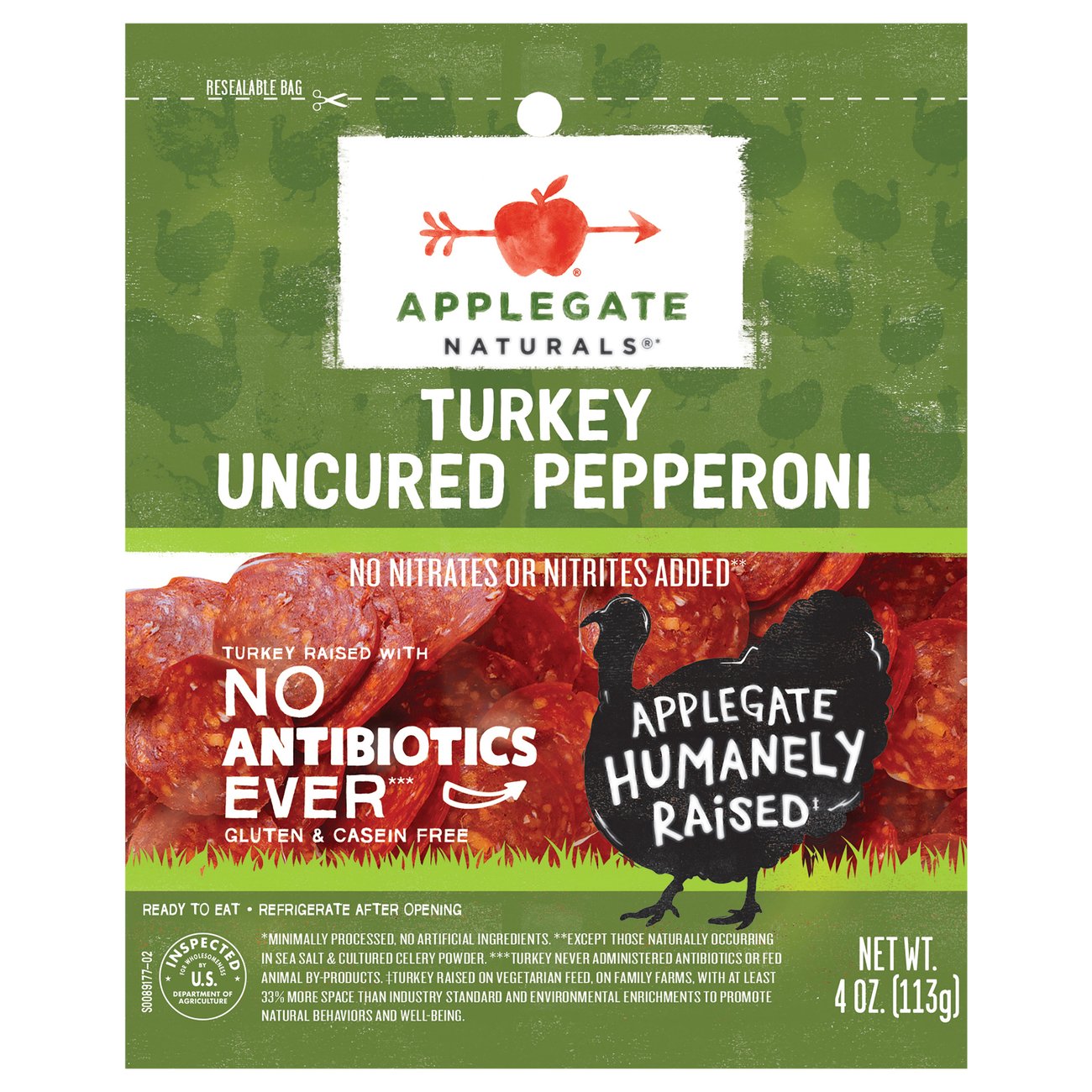 Applegate Naturals Uncured Turkey Pepperoni Shop Meat at HEB