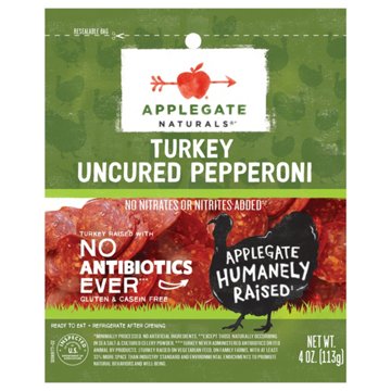 Applegate Naturals Uncured Turkey Pepperoni, 4 oz