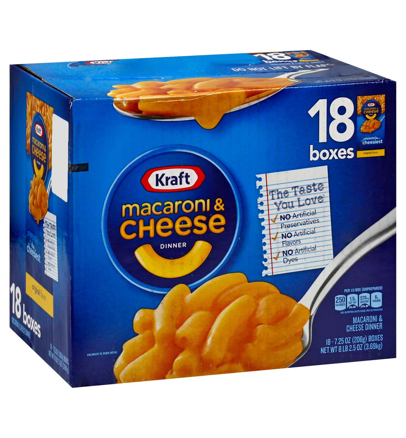 Kraft Macaroni & Cheese Dinner, 18 Boxes; image 1 of 2