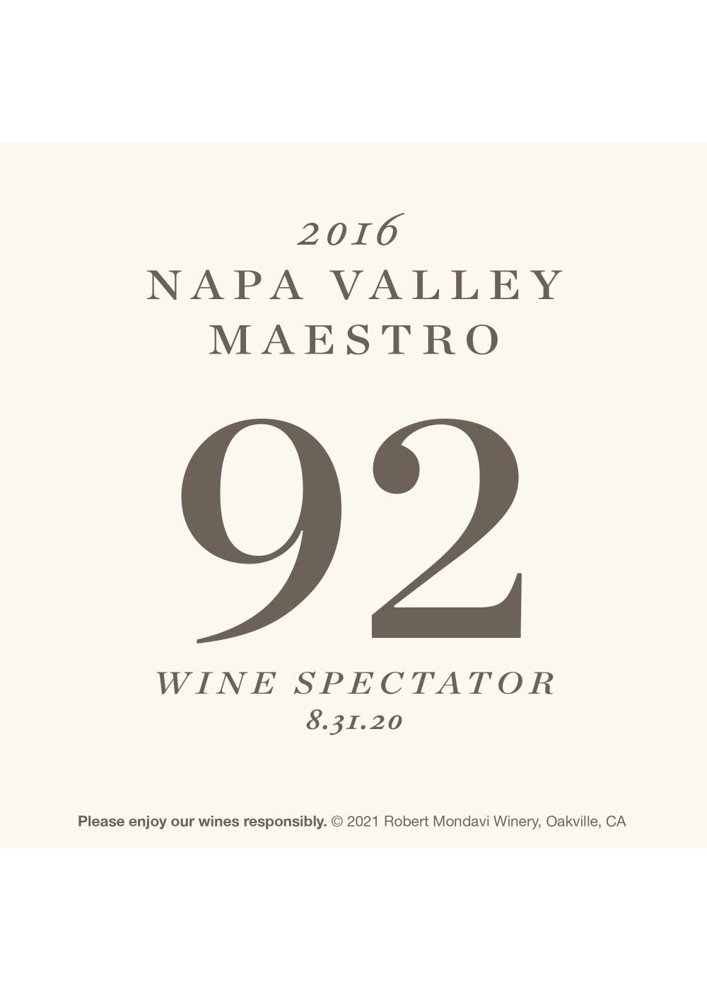 Robert Mondavi Winery Napa Valley Maestro Red Wine Bottle; image 2 of 4