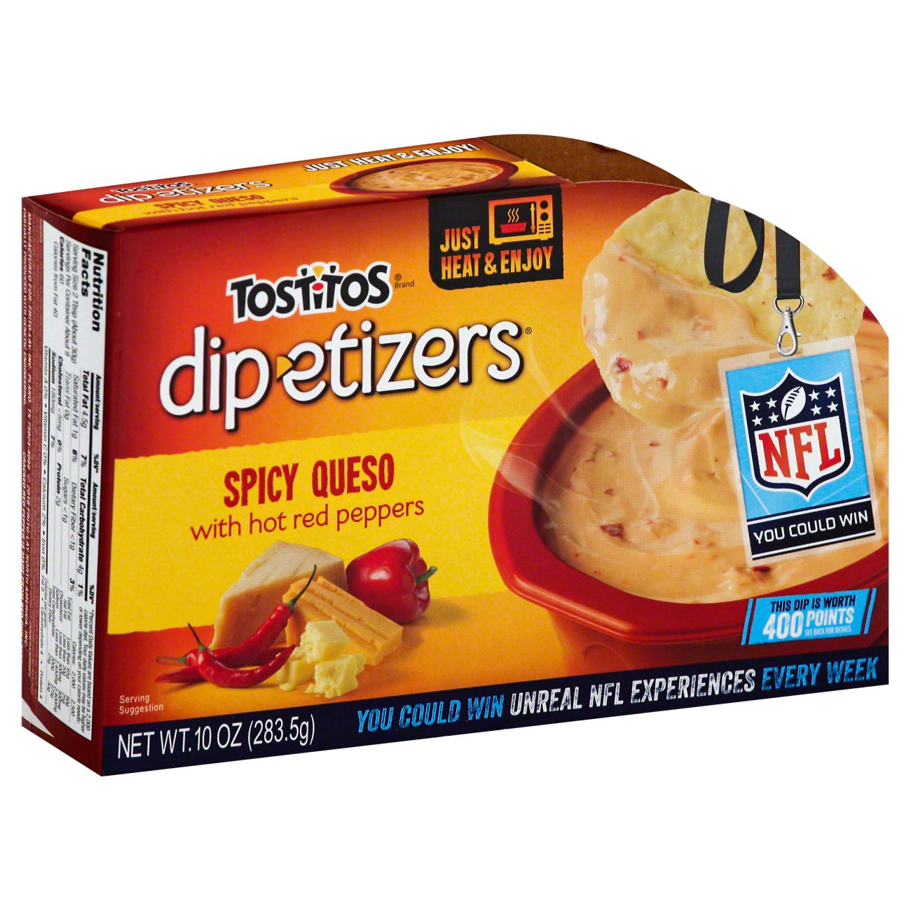 Tostitos Dipetizers Spicy Queso Shop Salsa & Dip at HEB