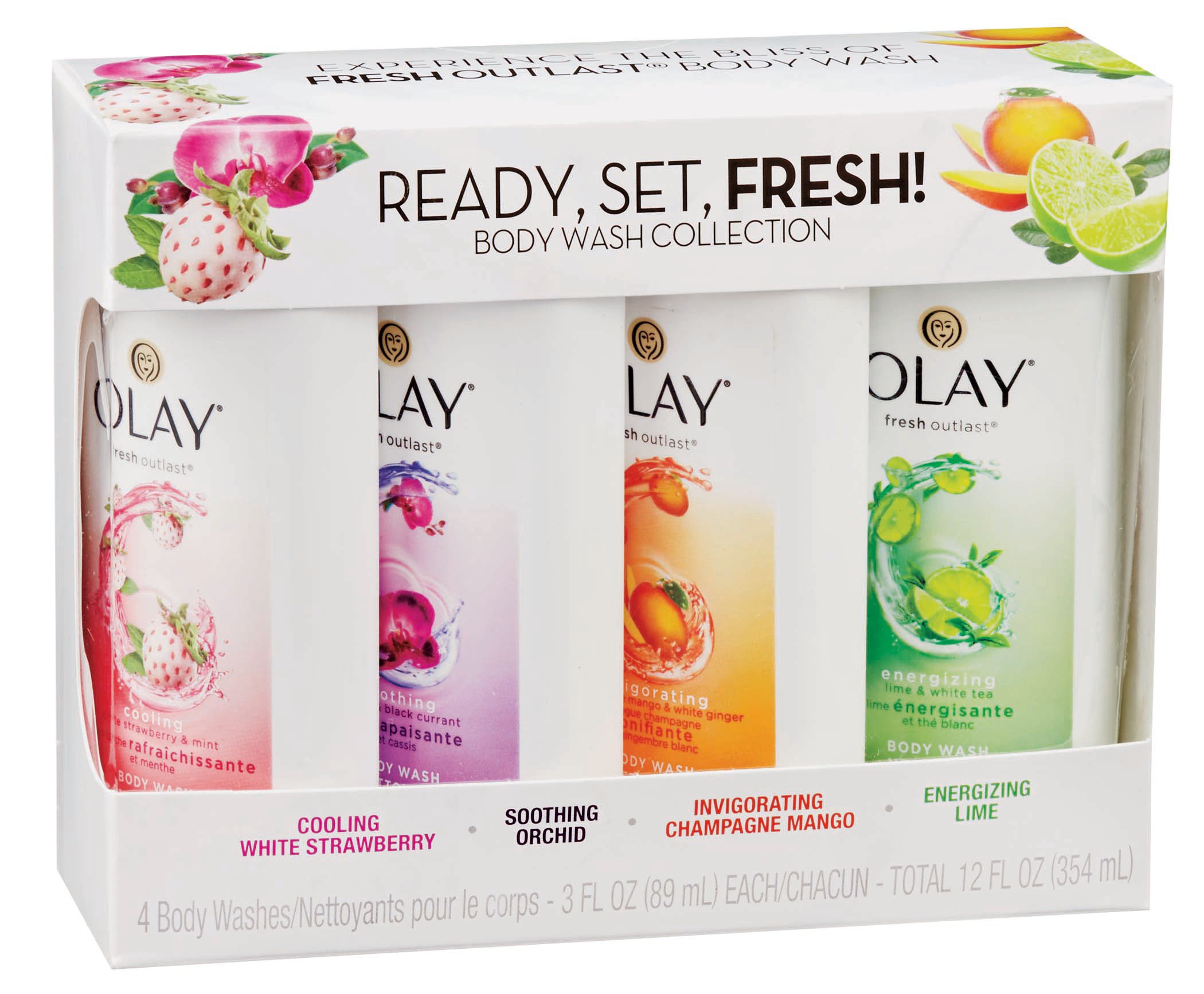 Olay Ready Set Fresh Four Mixed Body Washes 12 OZ Shop Body Wash at HEB